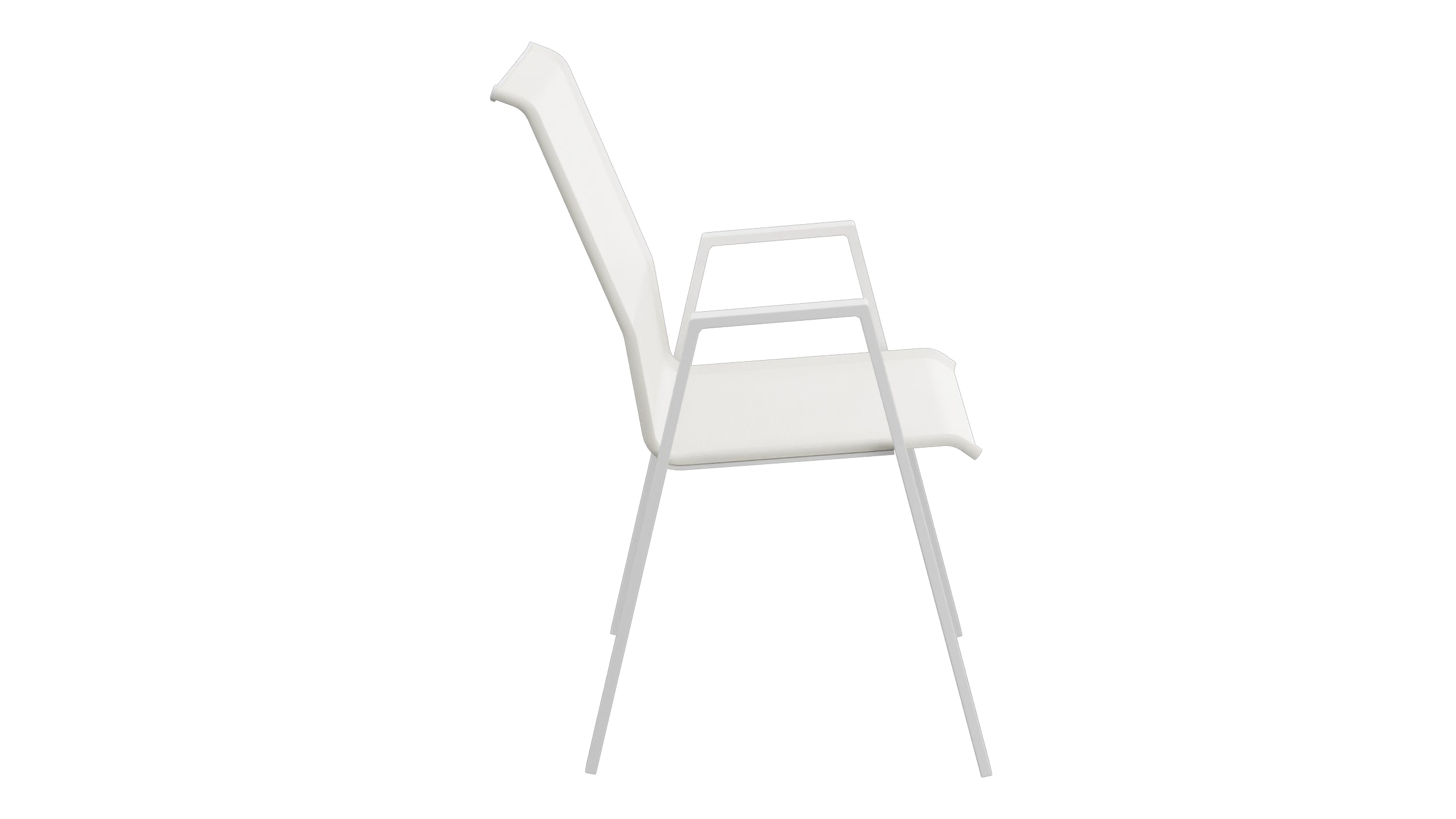 Luzern Textil-Sessel  mit Armlehne Comfort in Weiss präsentiert im Onlineshop von KAQTU Design AG. Gartenstuhl ist von Schaffner