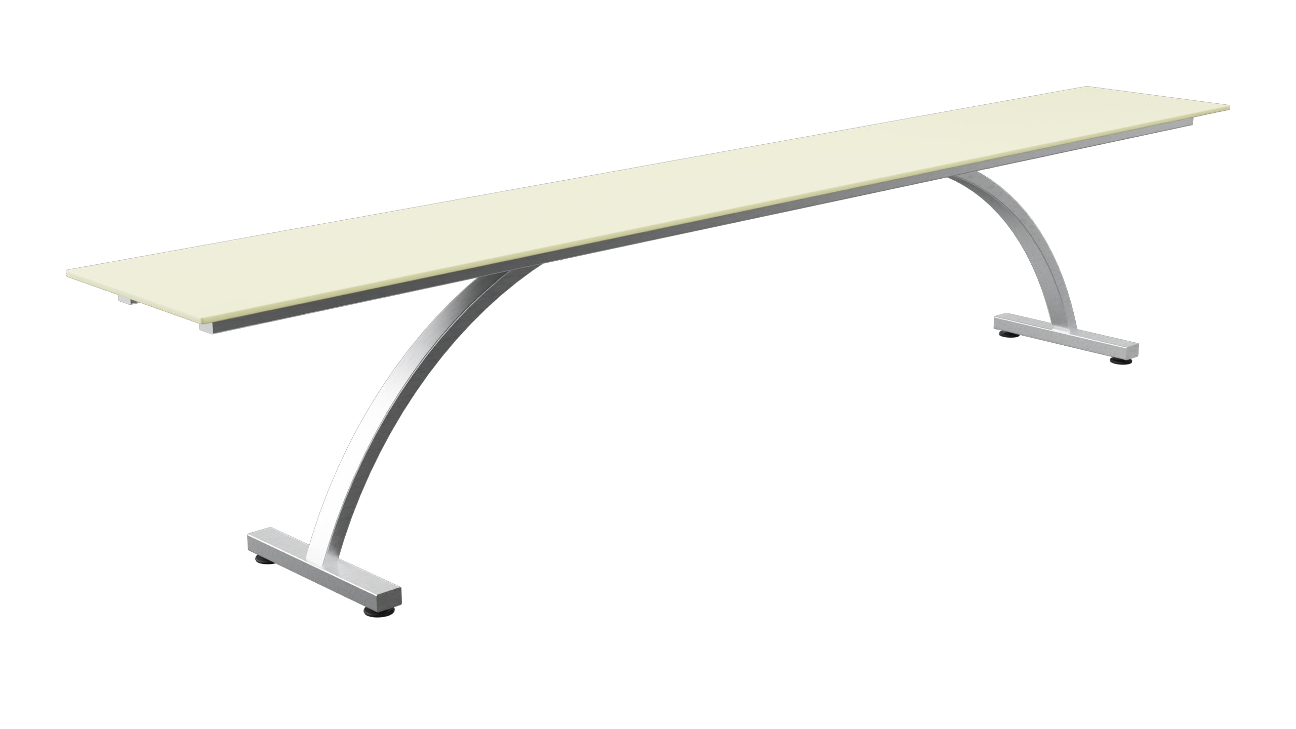 Bernardino Gartenbank aus Glasfasern 220x32 in Buchsbaumgelb präsentiert im Onlineshop von KAQTU Design AG. Gartenbank ist von Schaffner