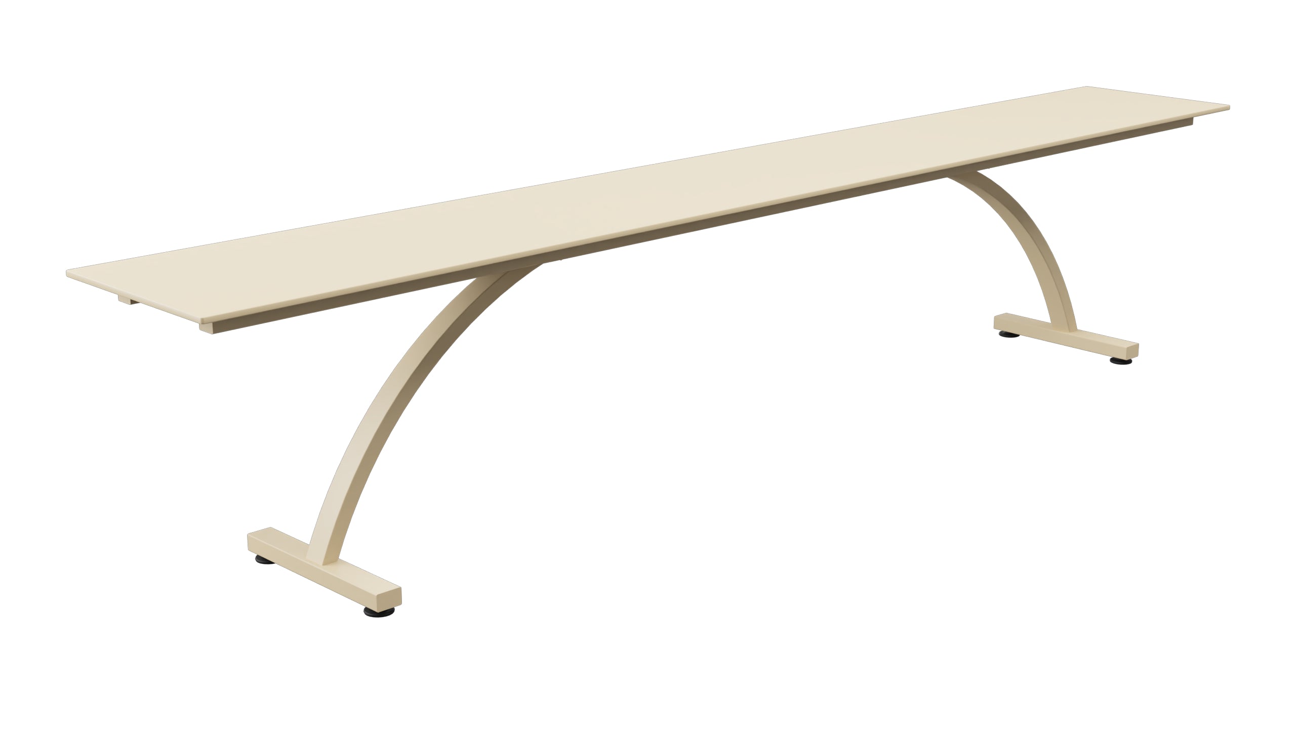 Bernardino Gartenbank aus Glasfasern 220x32 in Pastellbraun präsentiert im Onlineshop von KAQTU Design AG. Gartenbank ist von Schaffner