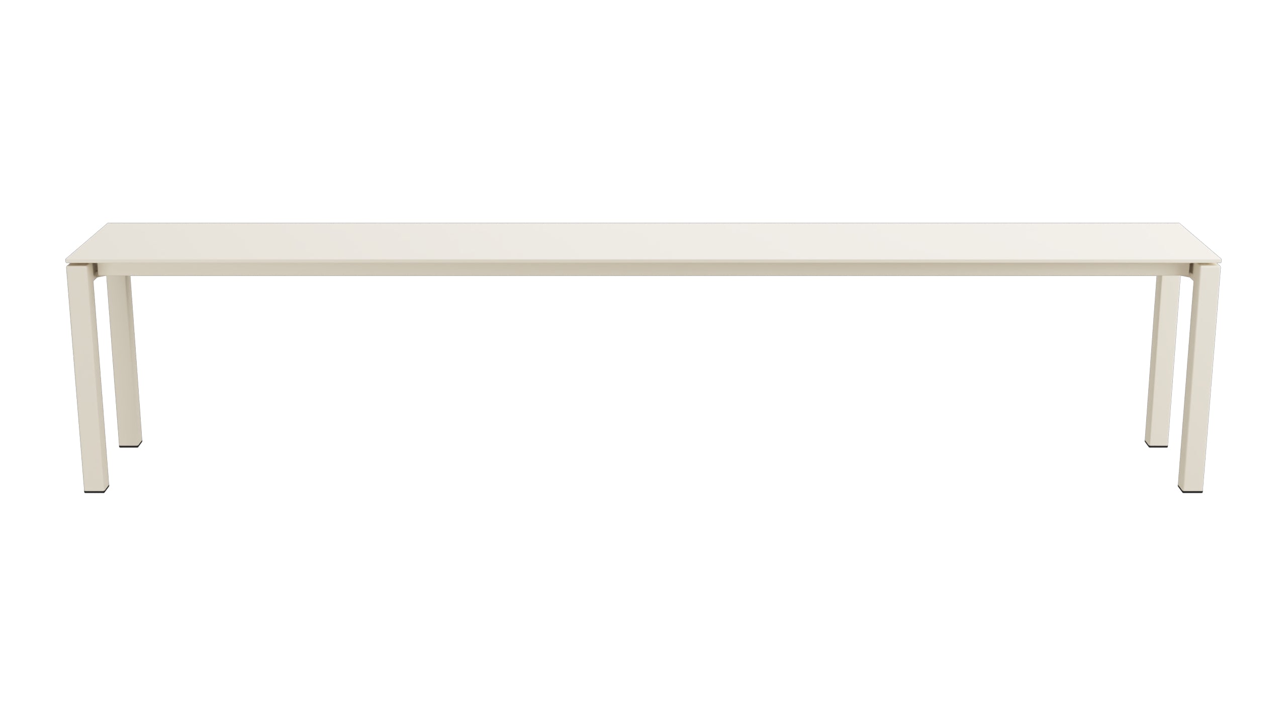 Luzern Glasfaser-Gartenbank 206x32  in Pastellsand präsentiert im Onlineshop von KAQTU Design AG. Gartenbank ist von Schaffner