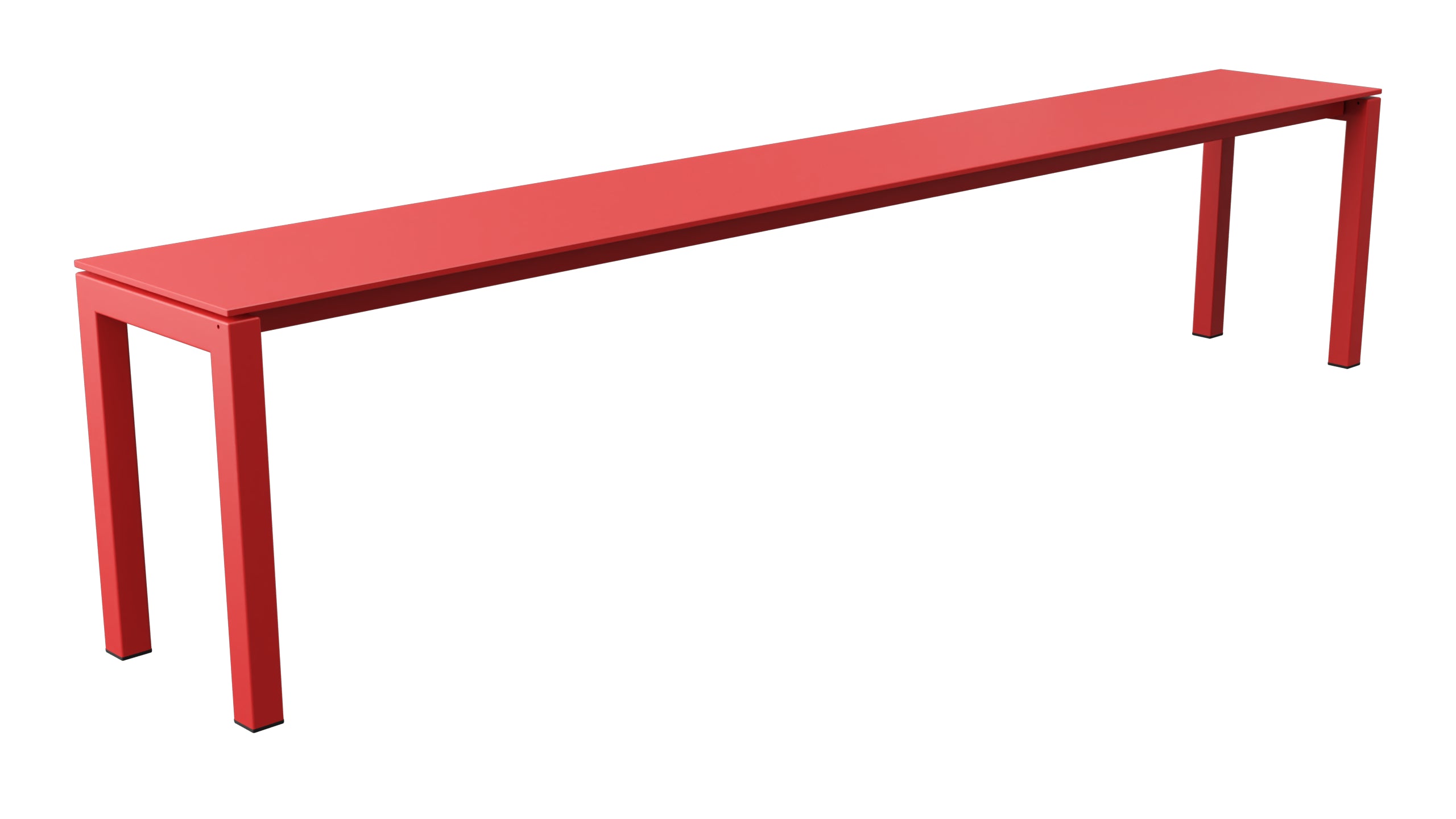 Luzern Glasfaser-Gartenbank 206x32  in Rot präsentiert im Onlineshop von KAQTU Design AG. Gartenbank ist von Schaffner