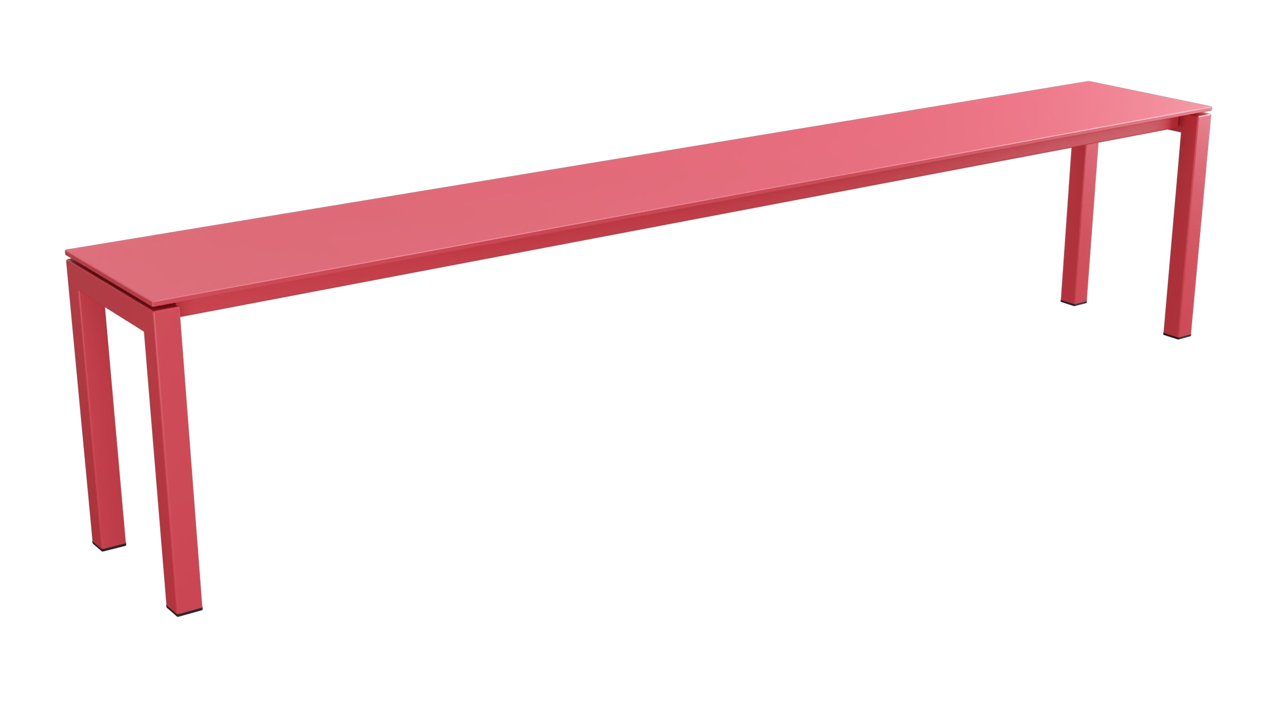 Luzern Glasfaser-Gartenbank 206x32  in Ahornrot präsentiert im Onlineshop von KAQTU Design AG. Gartenbank ist von Schaffner