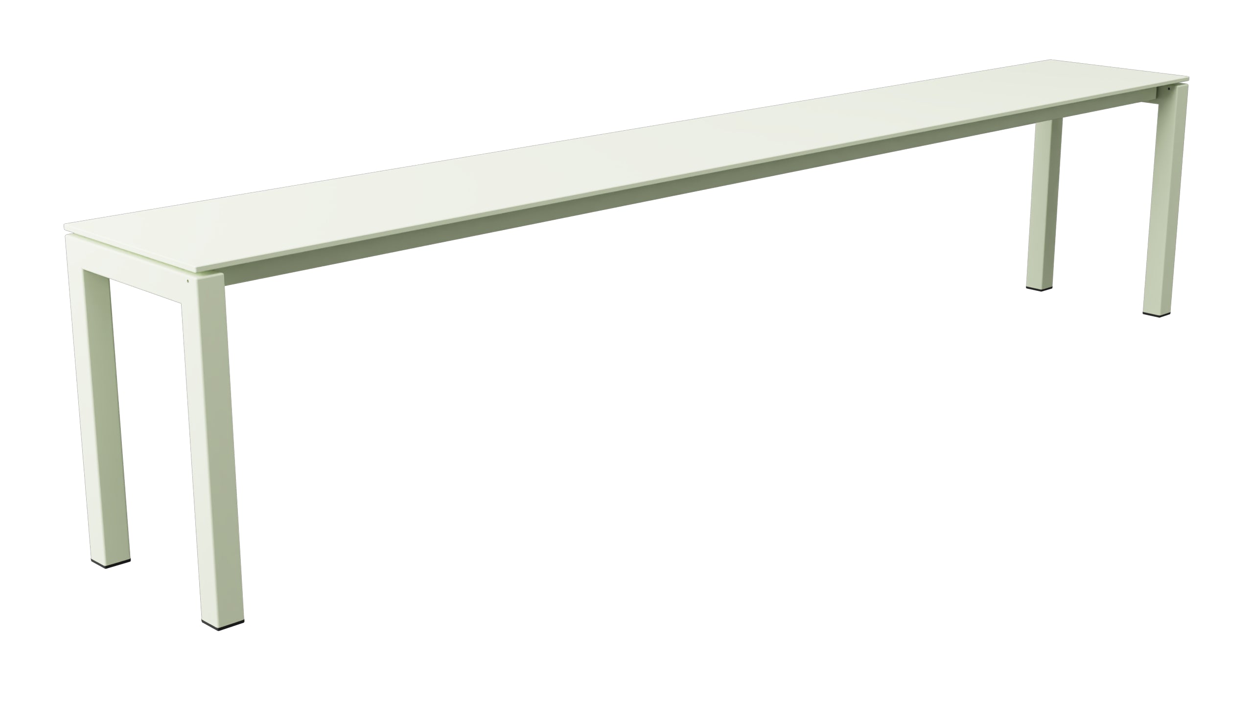 Luzern Glasfaser-Gartenbank 206x32  in Pastellgrün präsentiert im Onlineshop von KAQTU Design AG. Gartenbank ist von Schaffner