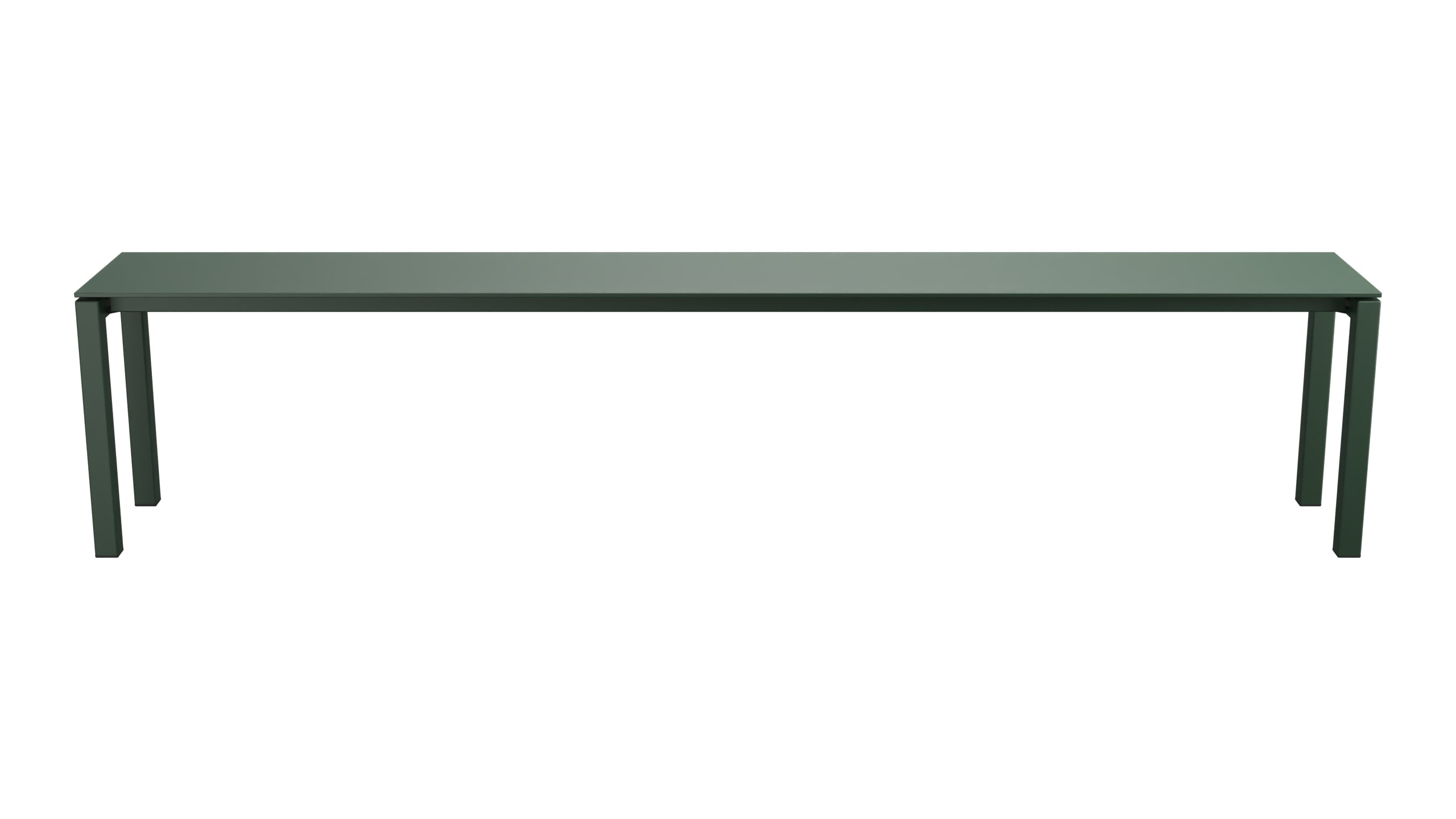 Luzern Glasfaser-Gartenbank 206x32  in Tannengrün präsentiert im Onlineshop von KAQTU Design AG. Gartenbank ist von Schaffner
