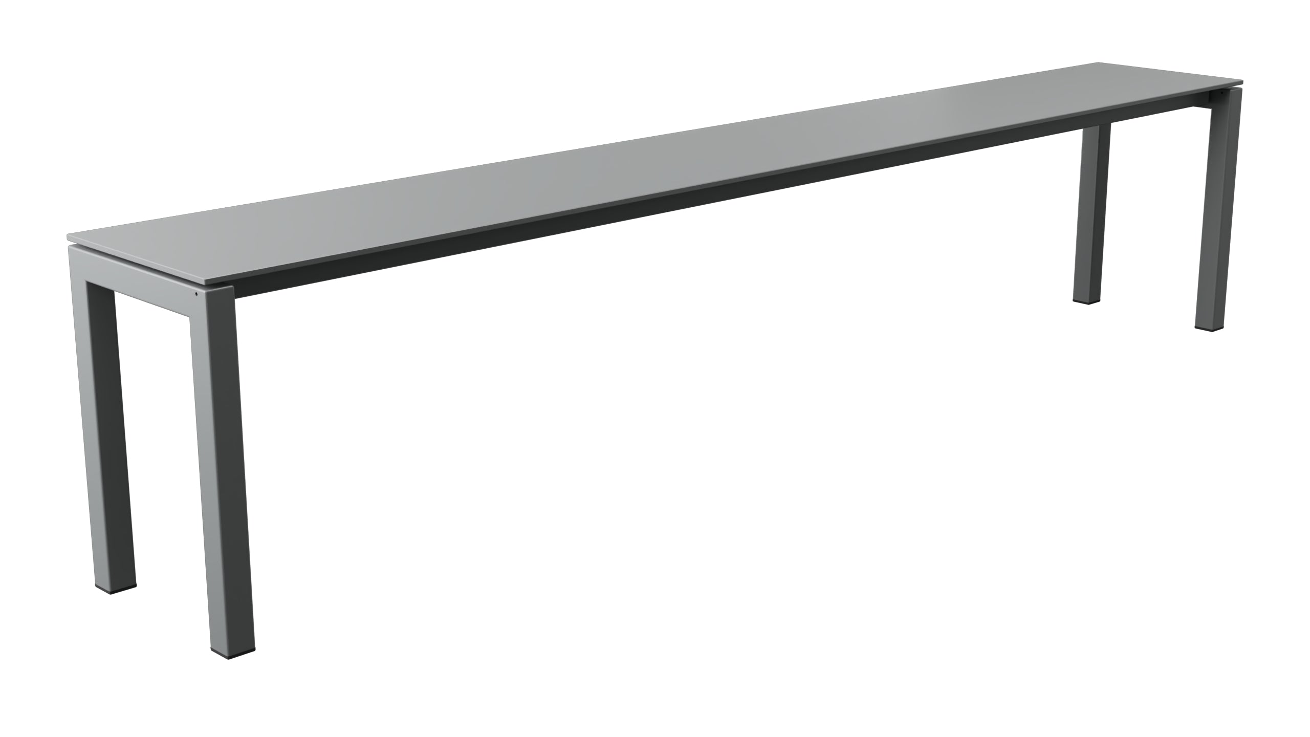 Luzern Glasfaser-Gartenbank 206x32  in Graphit präsentiert im Onlineshop von KAQTU Design AG. Gartenbank ist von Schaffner