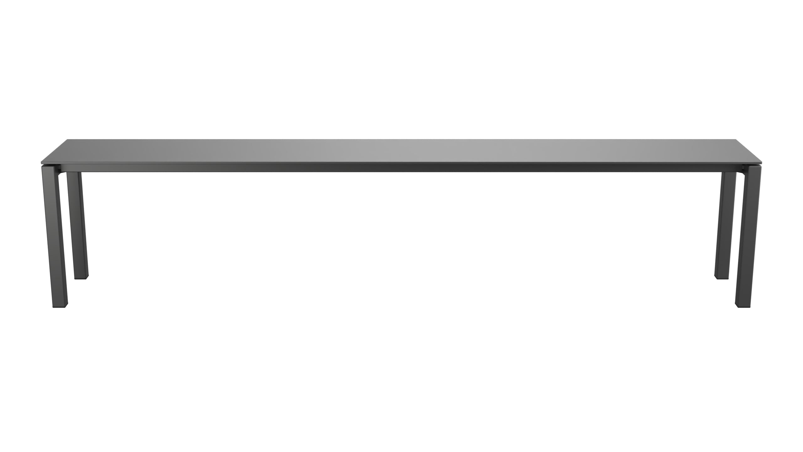 Luzern Glasfaser-Gartenbank 206x32  in Anthrazit präsentiert im Onlineshop von KAQTU Design AG. Gartenbank ist von Schaffner