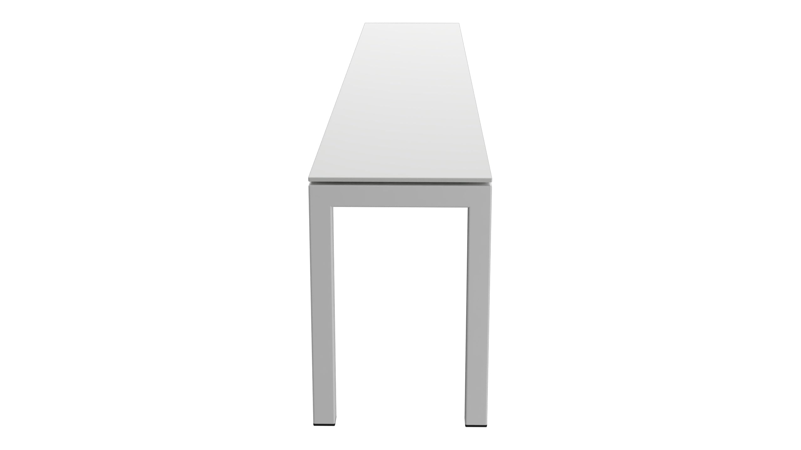 Luzern Glasfaser-Gartenbank 206x32  in Alusilber präsentiert im Onlineshop von KAQTU Design AG. Gartenbank ist von Schaffner