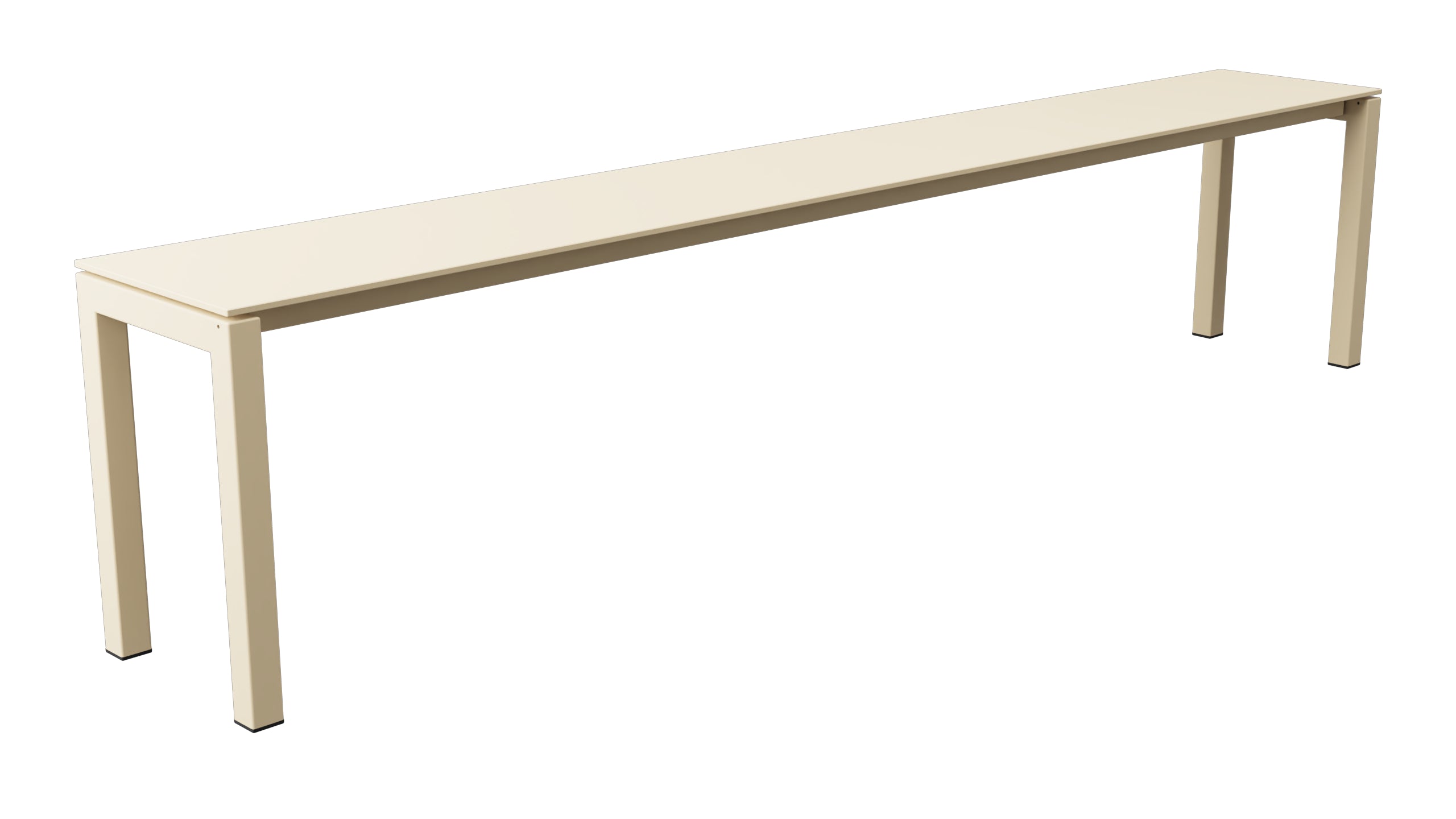 Luzern Glasfaser-Gartenbank 206x32  in Pastellbraun präsentiert im Onlineshop von KAQTU Design AG. Gartenbank ist von Schaffner