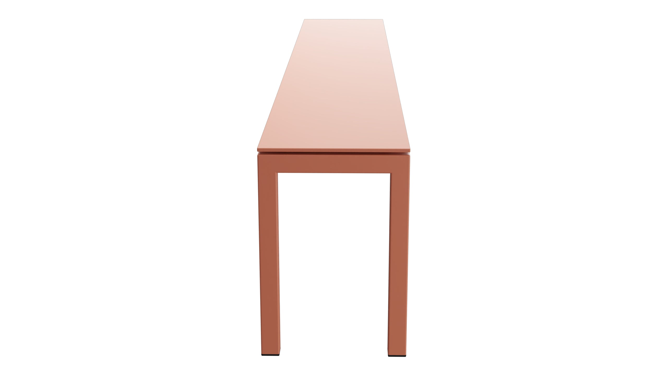 Luzern Glasfaser-Gartenbank 206x32  in Pastellterracotta präsentiert im Onlineshop von KAQTU Design AG. Gartenbank ist von Schaffner