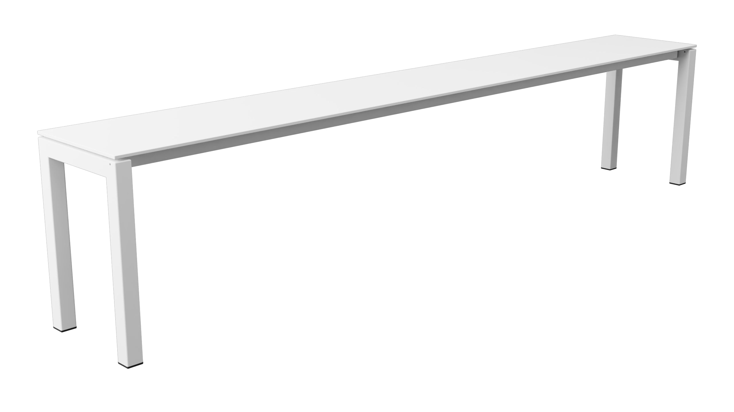 Luzern Glasfaser-Gartenbank 206x32  in Weiss präsentiert im Onlineshop von KAQTU Design AG. Gartenbank ist von Schaffner