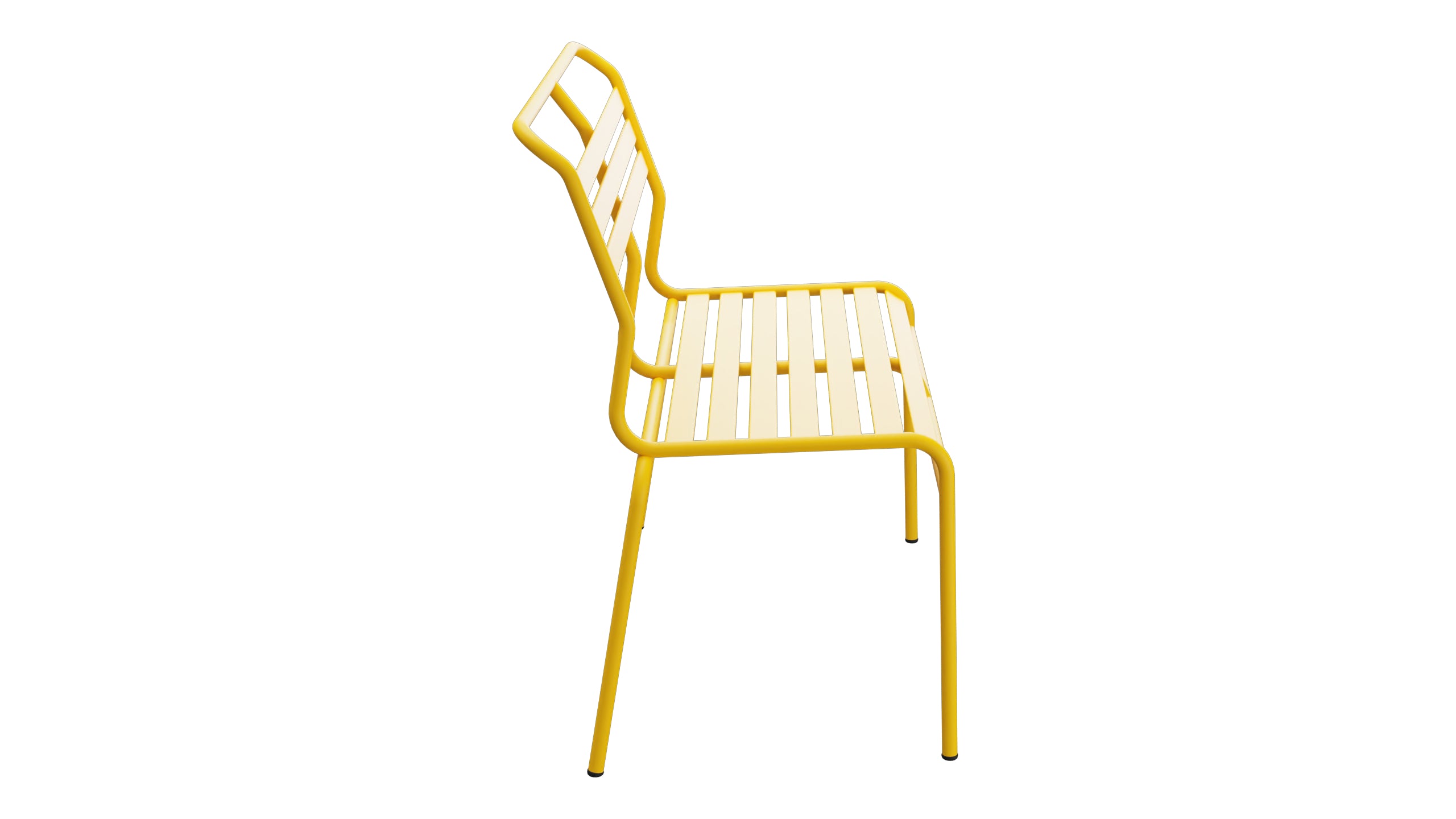 Säntis Lättli-2er Gartenbank ohne Armlehne in Gelb präsentiert im Onlineshop von KAQTU Design AG. Gartenbank ist von Schaffner