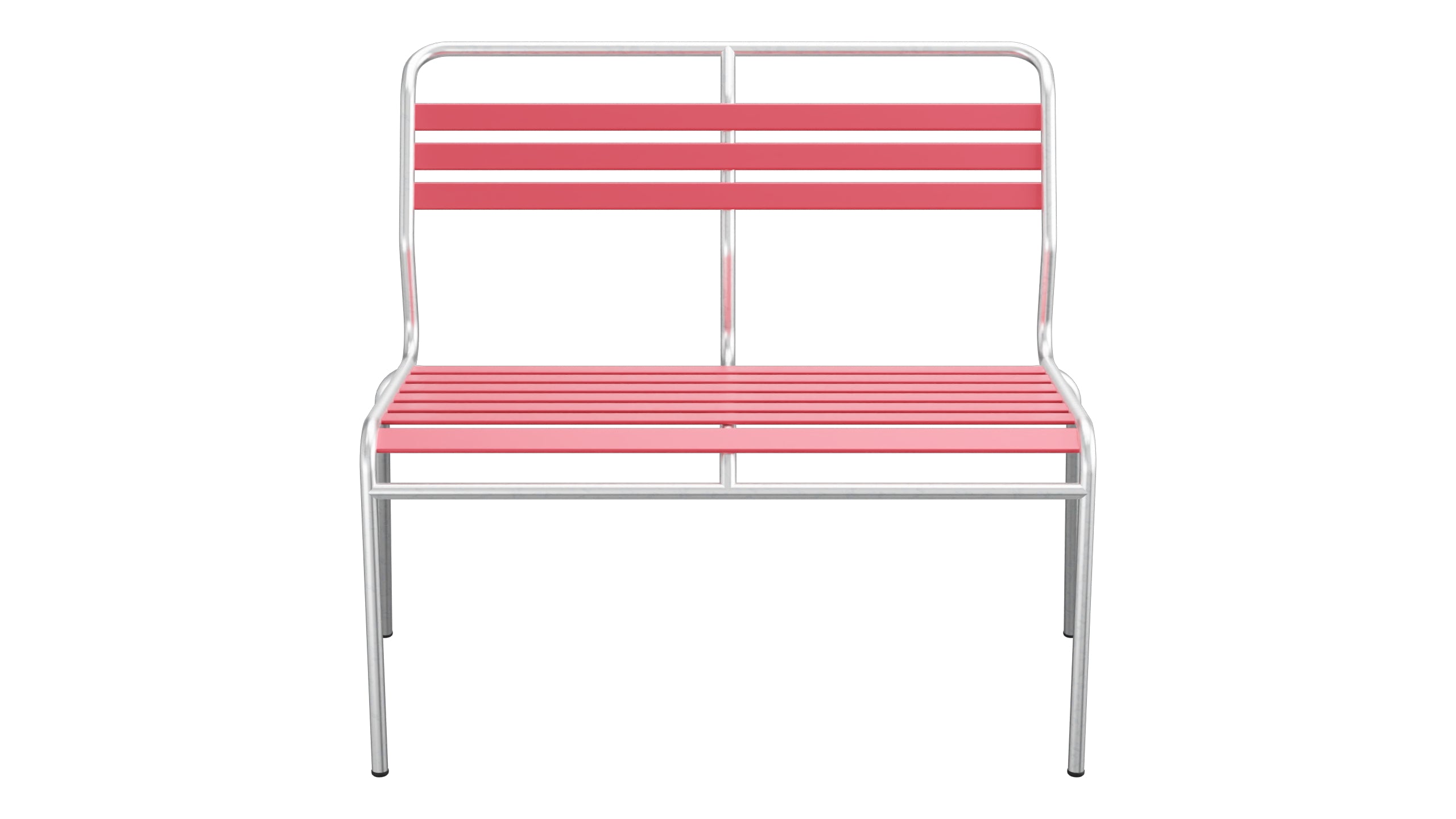 Säntis Lättli-2er Gartenbank ohne Armlehne in Ahornrot präsentiert im Onlineshop von KAQTU Design AG. Gartenbank ist von Schaffner