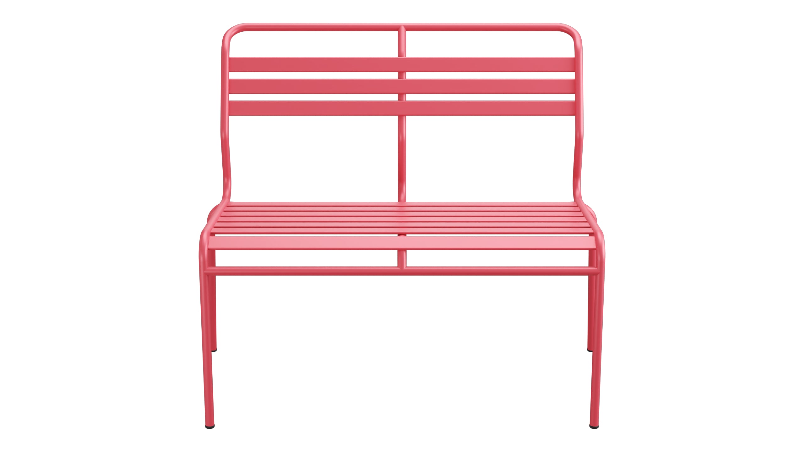 Säntis Lättli-2er Gartenbank ohne Armlehne in Ahornrot präsentiert im Onlineshop von KAQTU Design AG. Gartenbank ist von Schaffner
