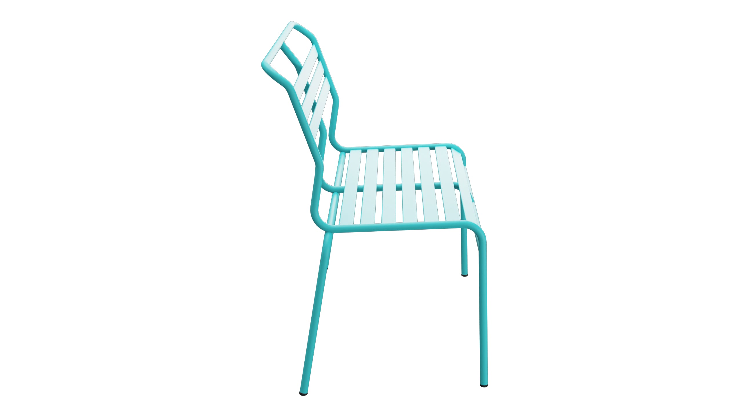 Säntis Lättli-2er Gartenbank ohne Armlehne in Türkis präsentiert im Onlineshop von KAQTU Design AG. Gartenbank ist von Schaffner