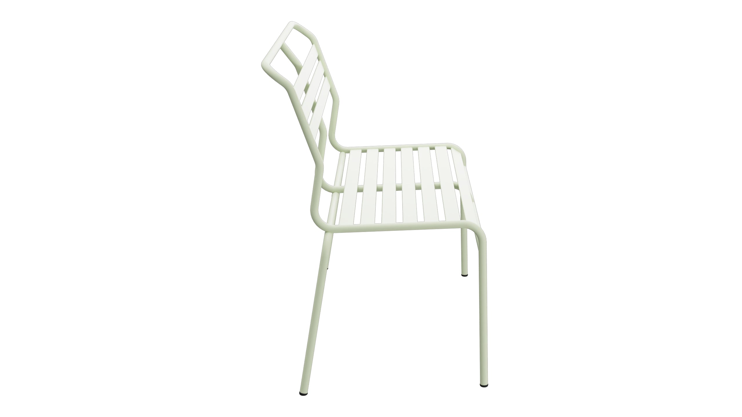 Säntis Lättli-2er Gartenbank ohne Armlehne in Pastellgrün präsentiert im Onlineshop von KAQTU Design AG. Gartenbank ist von Schaffner