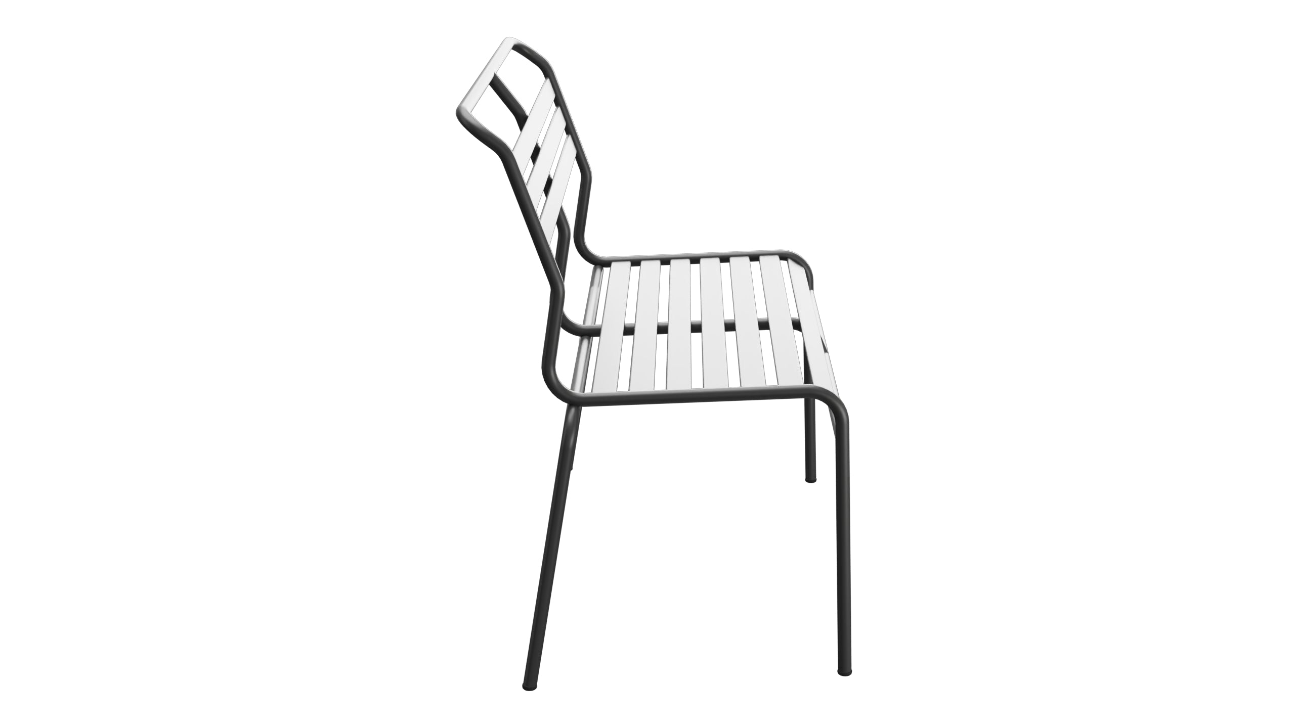 Säntis Lättli-2er Gartenbank ohne Armlehne in Anthrazit präsentiert im Onlineshop von KAQTU Design AG. Gartenbank ist von Schaffner