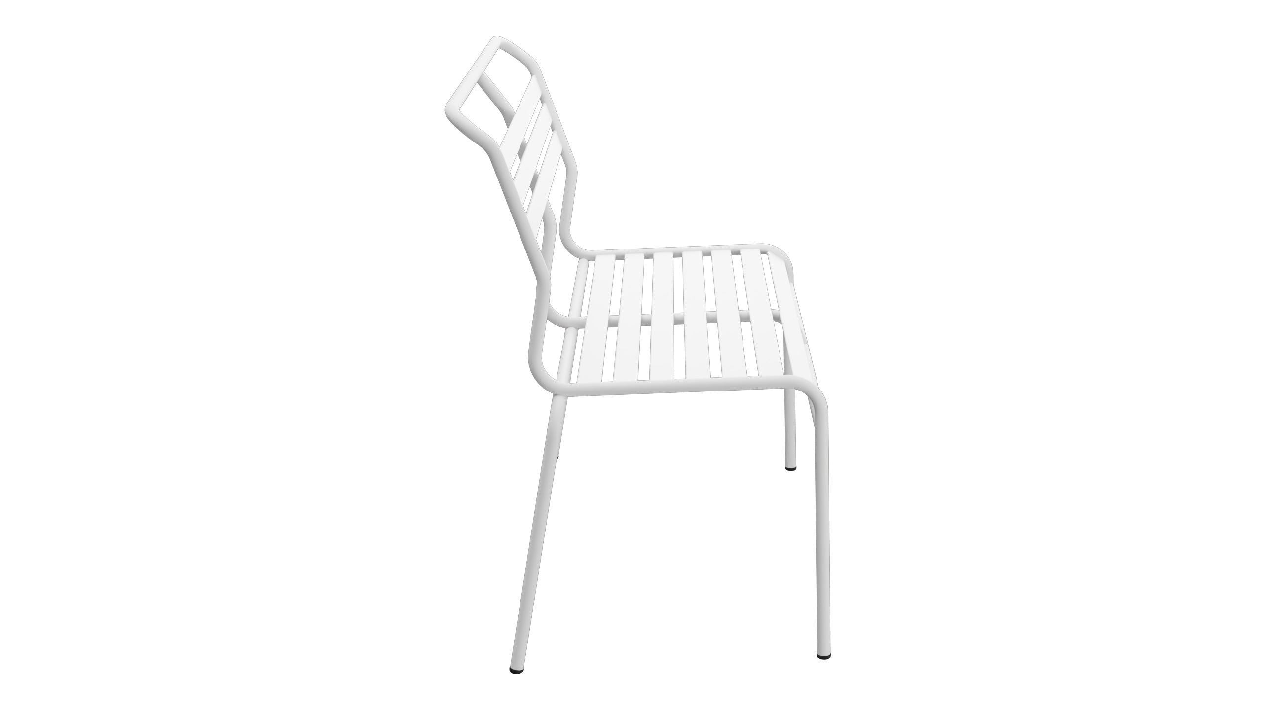 Säntis Lättli-2er Gartenbank ohne Armlehne in Weiss präsentiert im Onlineshop von KAQTU Design AG. Gartenbank ist von Schaffner
