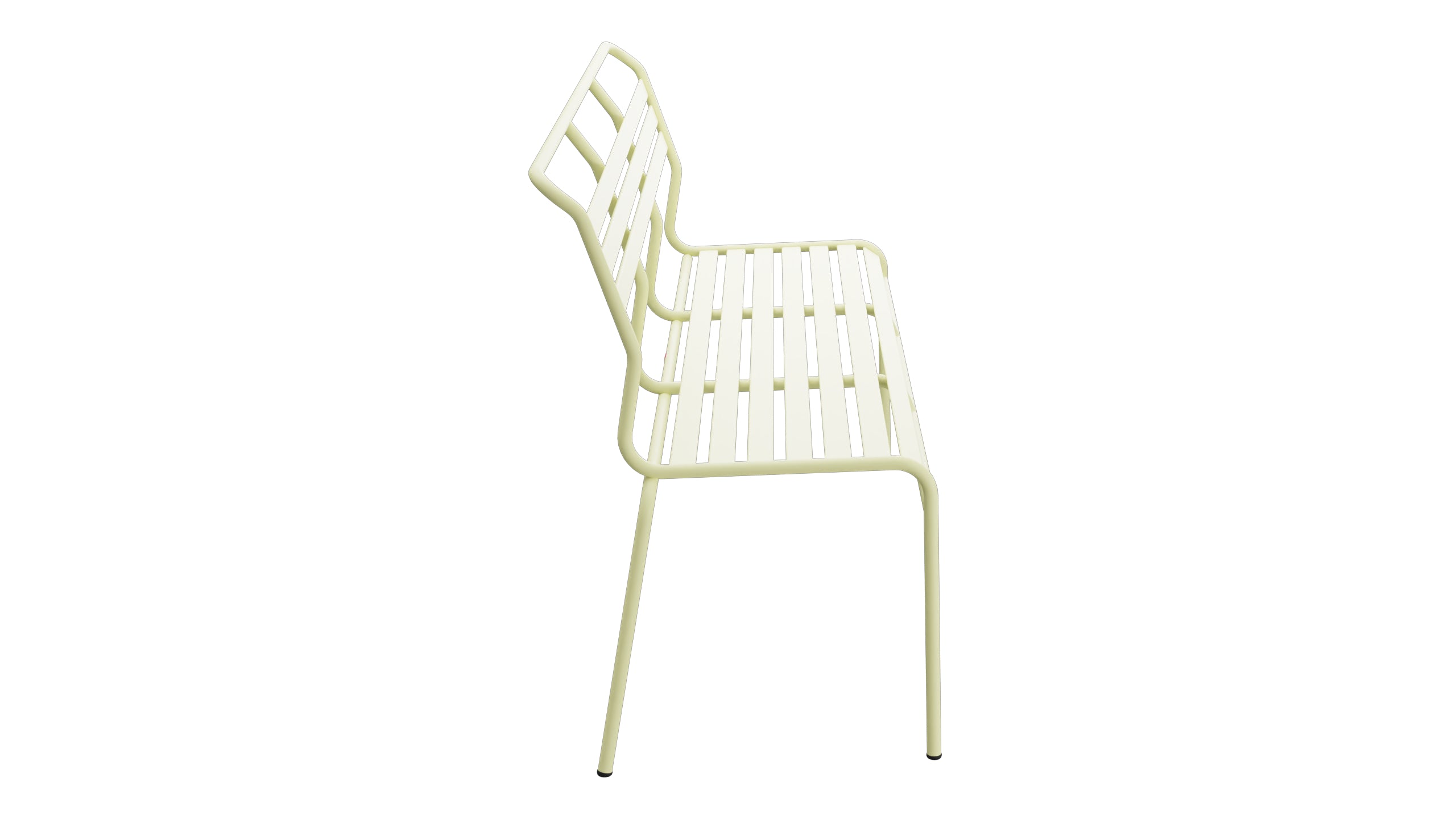 Säntis Lättli-3er Gartenbank ohne Armlehne in Buchsbaumgelb präsentiert im Onlineshop von KAQTU Design AG. Gartenbank ist von Schaffner