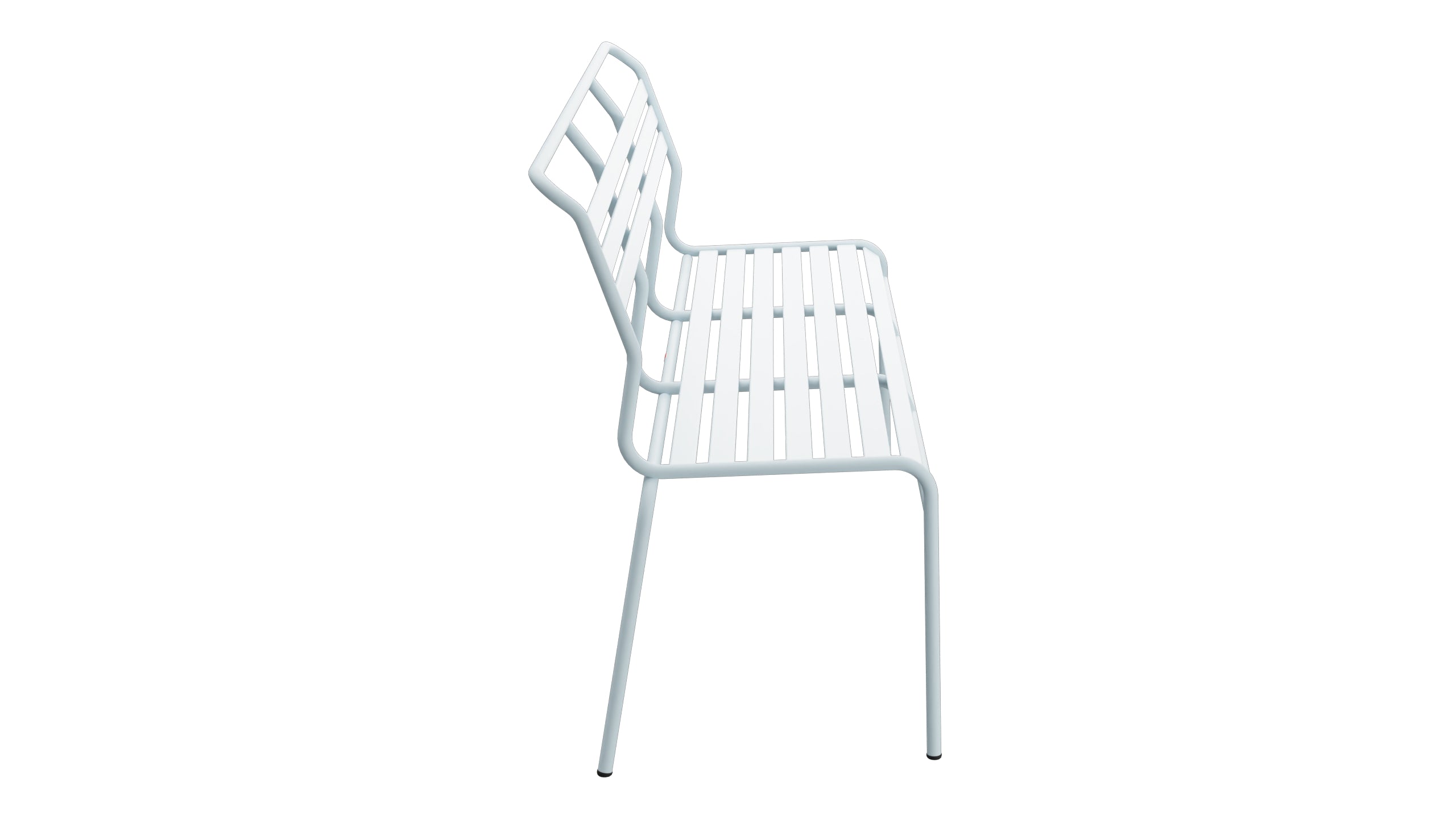 Säntis Lättli-3er Gartenbank ohne Armlehne in Pastellblau präsentiert im Onlineshop von KAQTU Design AG. Gartenbank ist von Schaffner