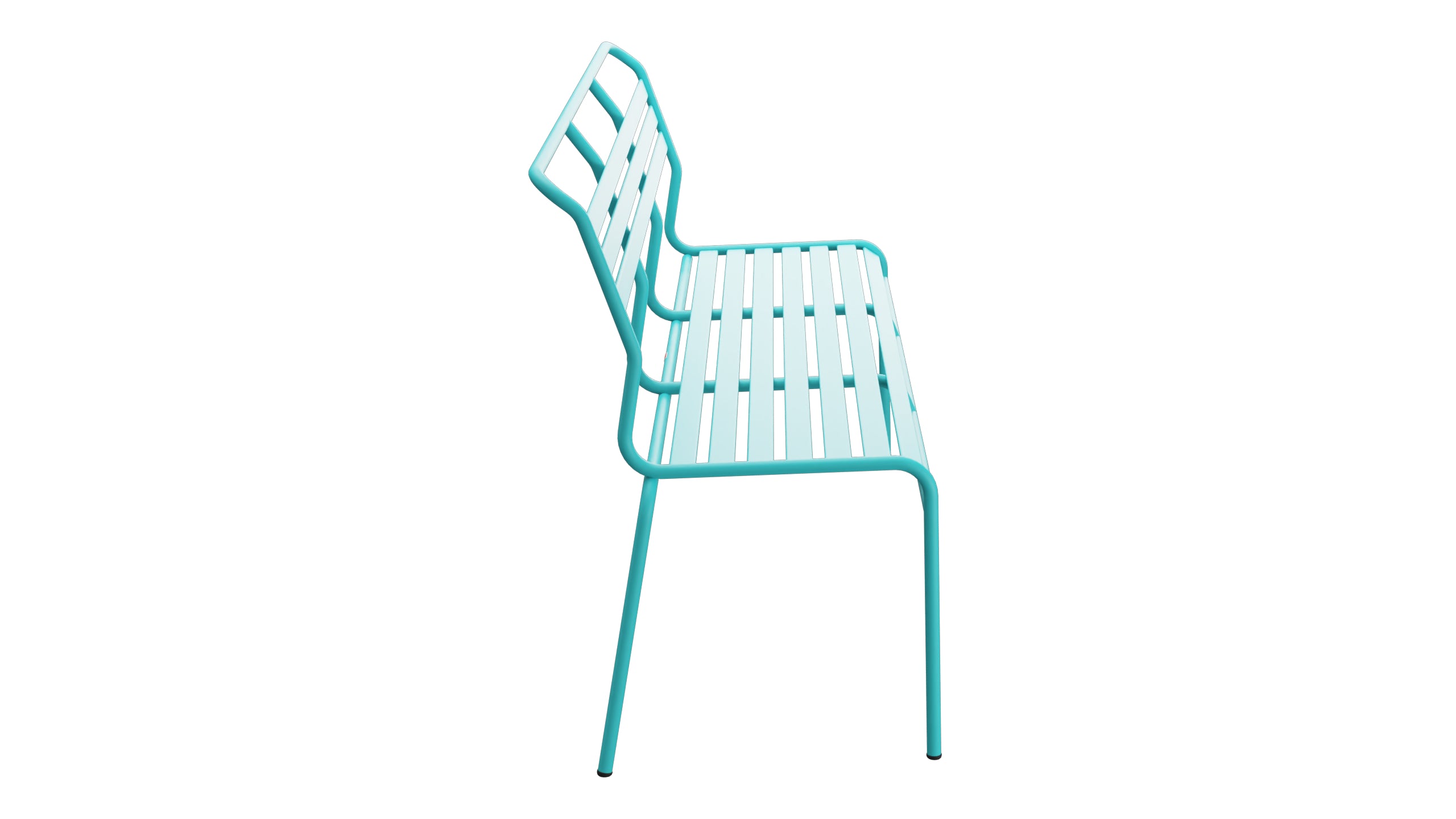 Säntis Lättli-3er Gartenbank ohne Armlehne in Türkis präsentiert im Onlineshop von KAQTU Design AG. Gartenbank ist von Schaffner
