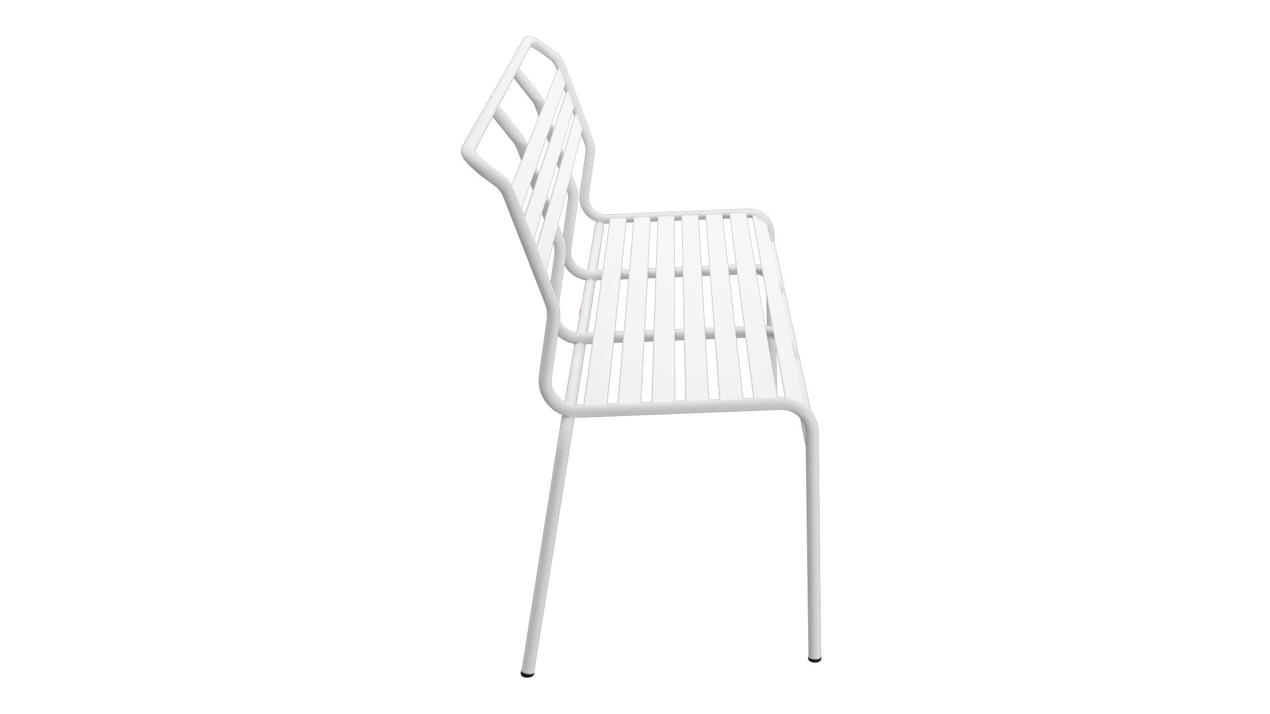 Säntis Lättli-3er Gartenbank ohne Armlehne in Weiss präsentiert im Onlineshop von KAQTU Design AG. Gartenbank ist von Schaffner