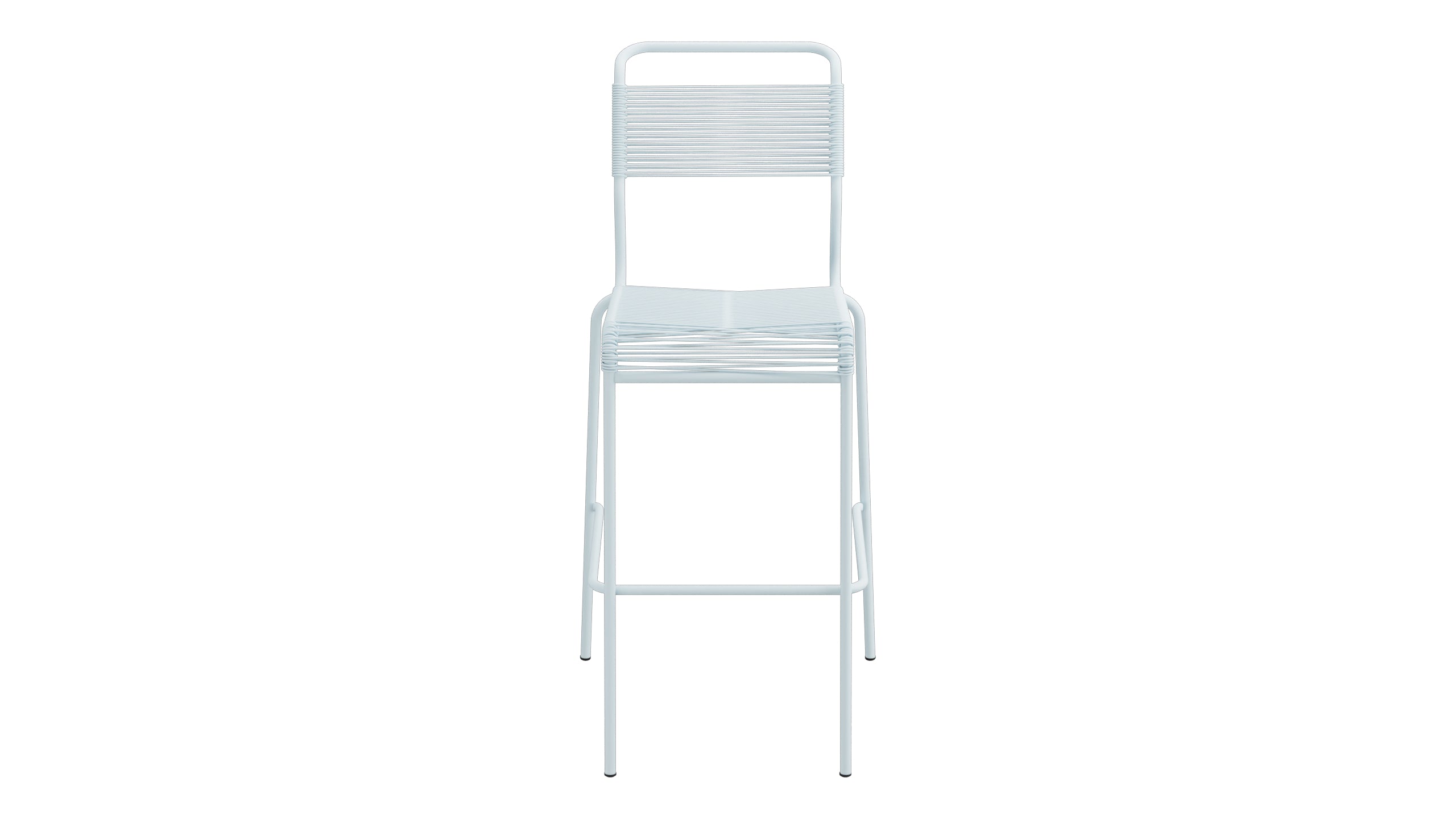 Säntis Spaghetti-Barstuhl Outdoor ohne Armlehne in Pastellblau präsentiert im Onlineshop von KAQTU Design AG. Outdoor-Barstuhl ist von Schaffner
