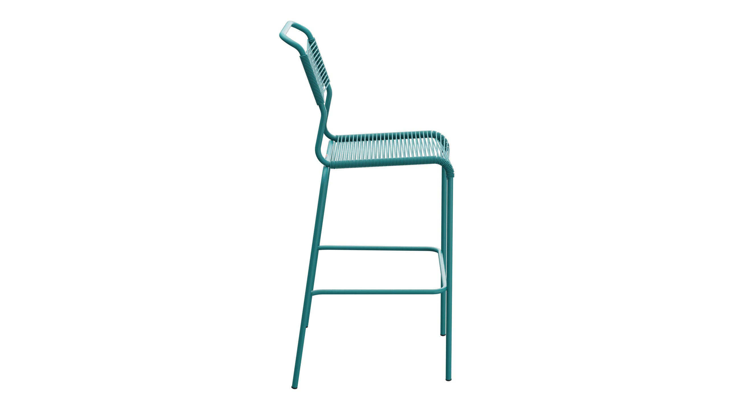 Säntis Spaghetti-Barstuhl Outdoor ohne Armlehne in Kaliblau präsentiert im Onlineshop von KAQTU Design AG. Outdoor-Barstuhl ist von Schaffner
