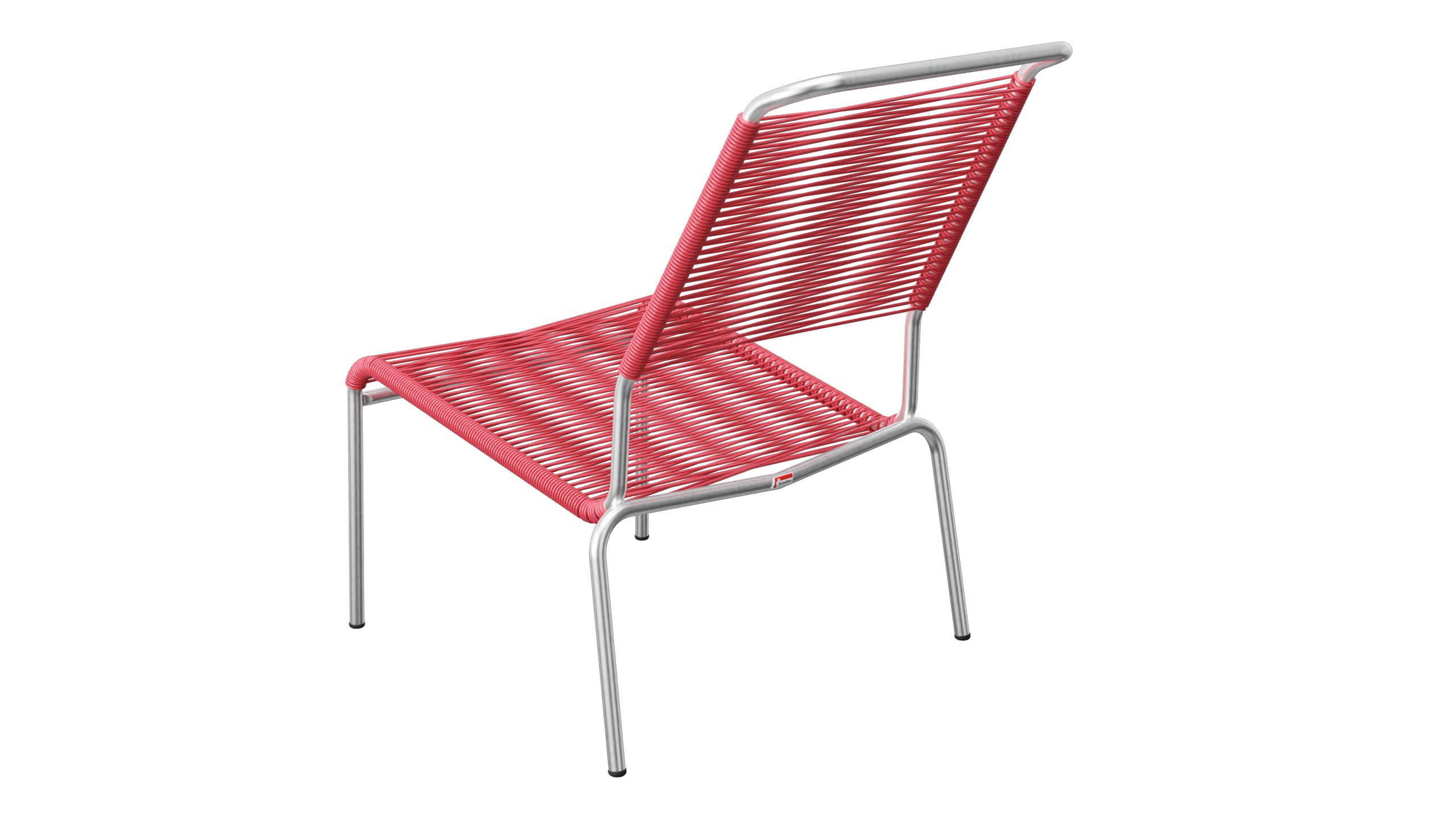 Säntis Spaghetti-Lounger ohne Armlehne Hochlehner in Ahornrot präsentiert im Onlineshop von KAQTU Design AG. Outdoor-Sessel ist von Schaffner