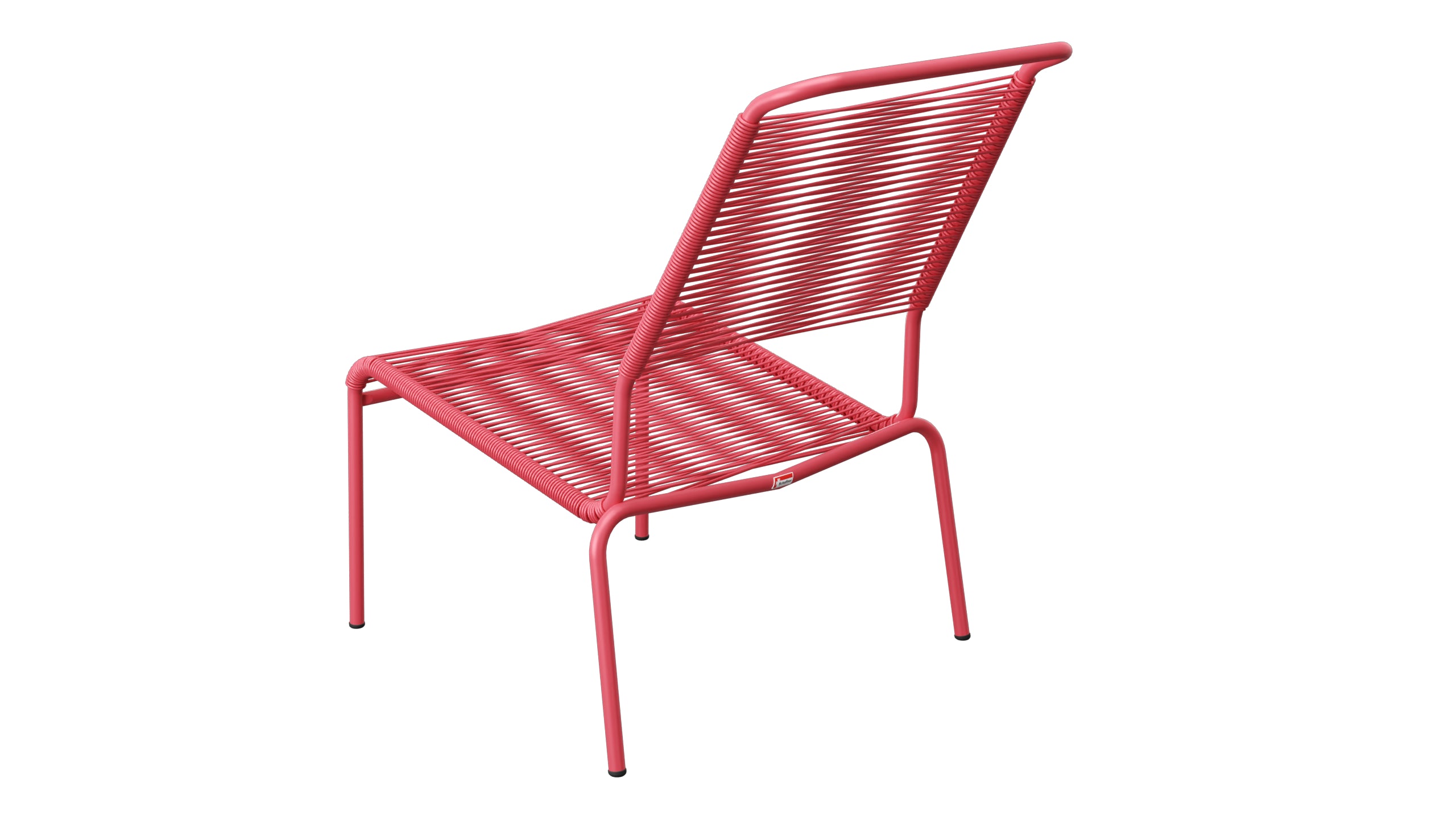 Säntis Spaghetti-Lounger ohne Armlehne Hochlehner in Ahornrot präsentiert im Onlineshop von KAQTU Design AG. Outdoor-Sessel ist von Schaffner