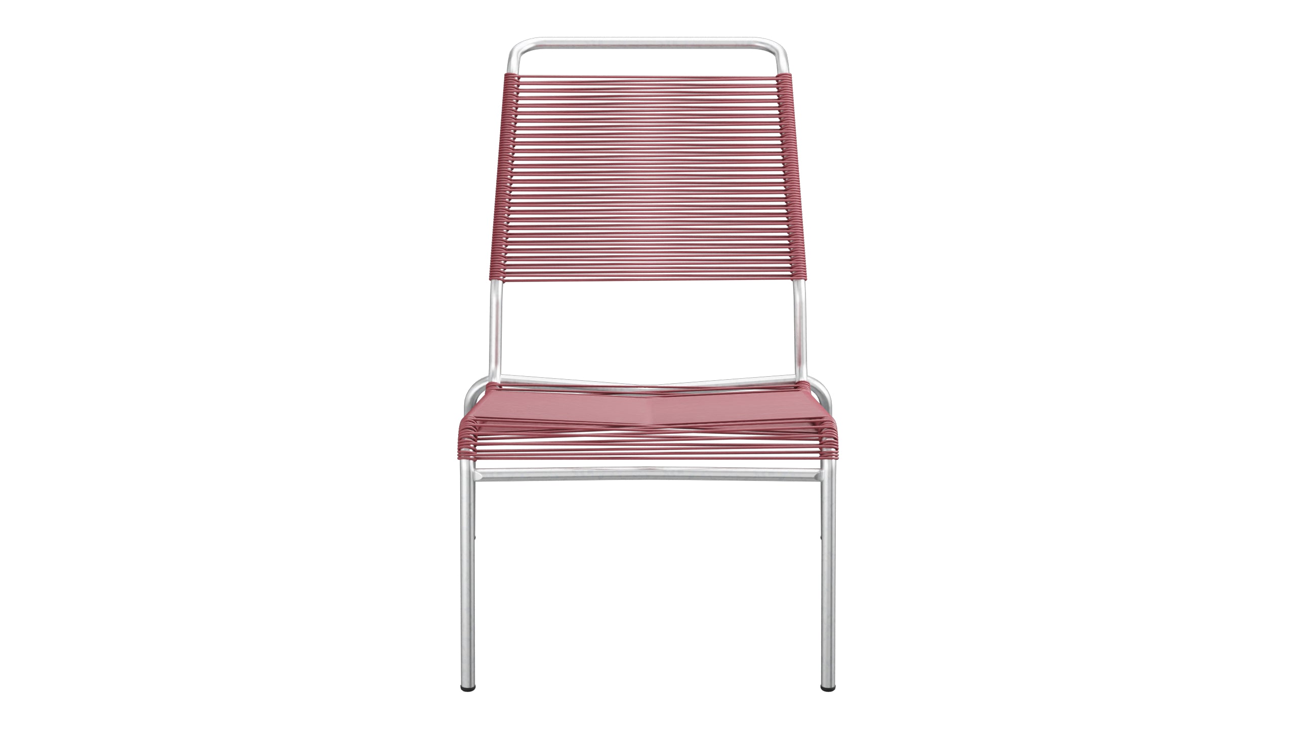 Säntis Spaghetti-Lounger ohne Armlehne Hochlehner in Bordeaux präsentiert im Onlineshop von KAQTU Design AG. Outdoor-Sessel ist von Schaffner