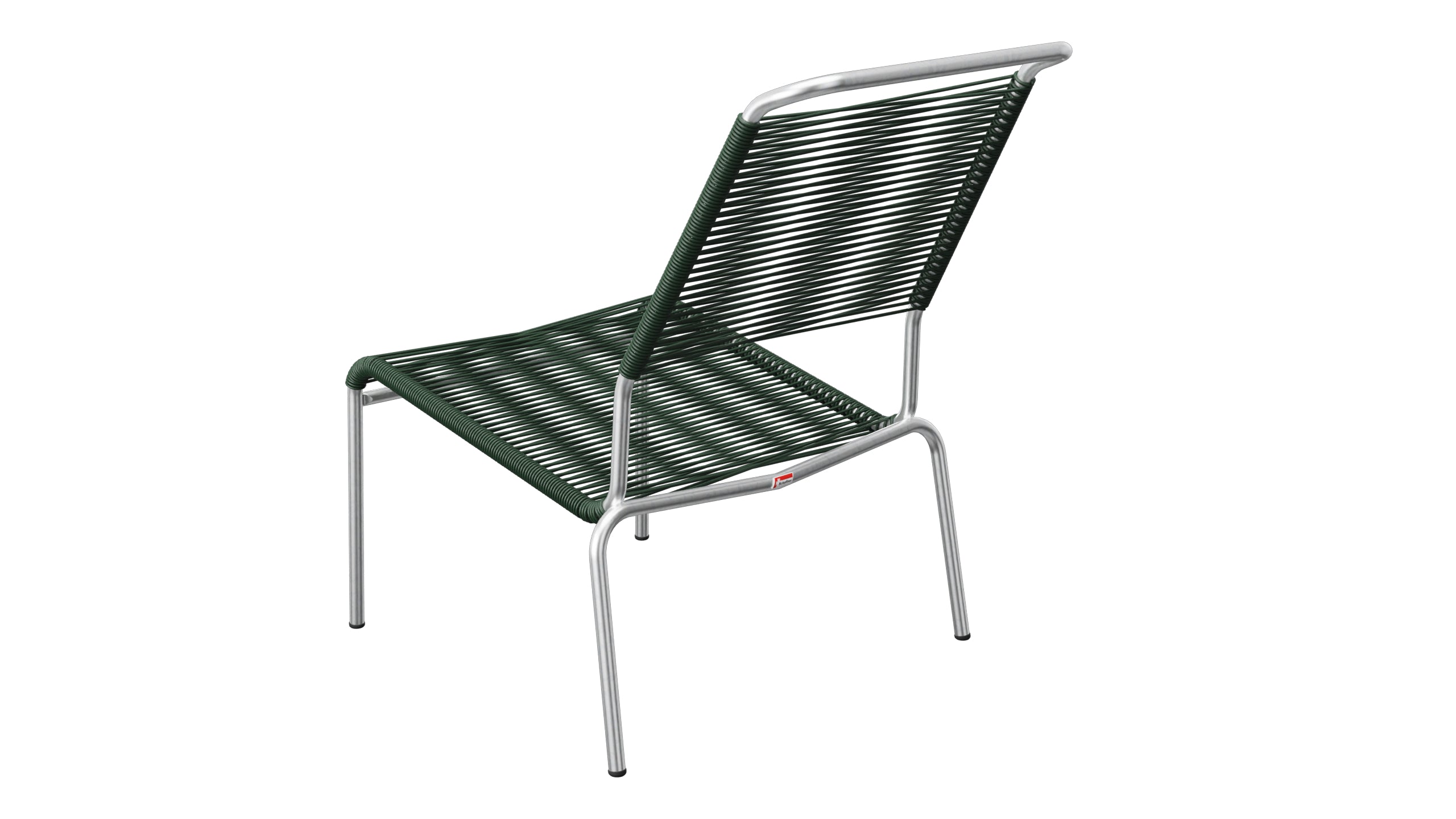 Säntis Spaghetti-Lounger ohne Armlehne Hochlehner in Tannengrün präsentiert im Onlineshop von KAQTU Design AG. Outdoor-Sessel ist von Schaffner