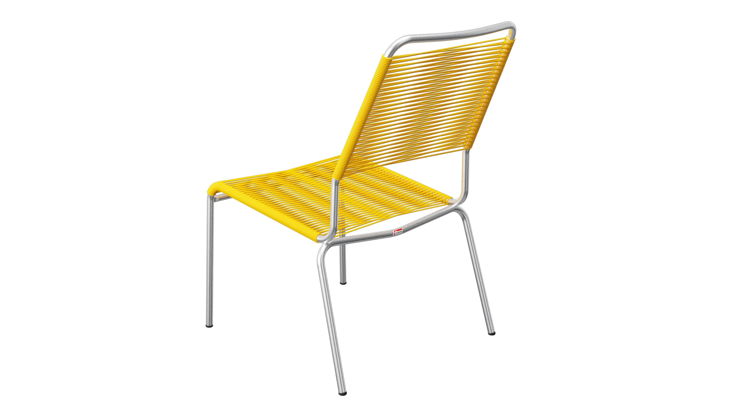 Rigi Spaghetti-Salonsessel  ohne Armlehne in Gelb präsentiert im Onlineshop von KAQTU Design AG. Outdoor-Sessel ist von Schaffner