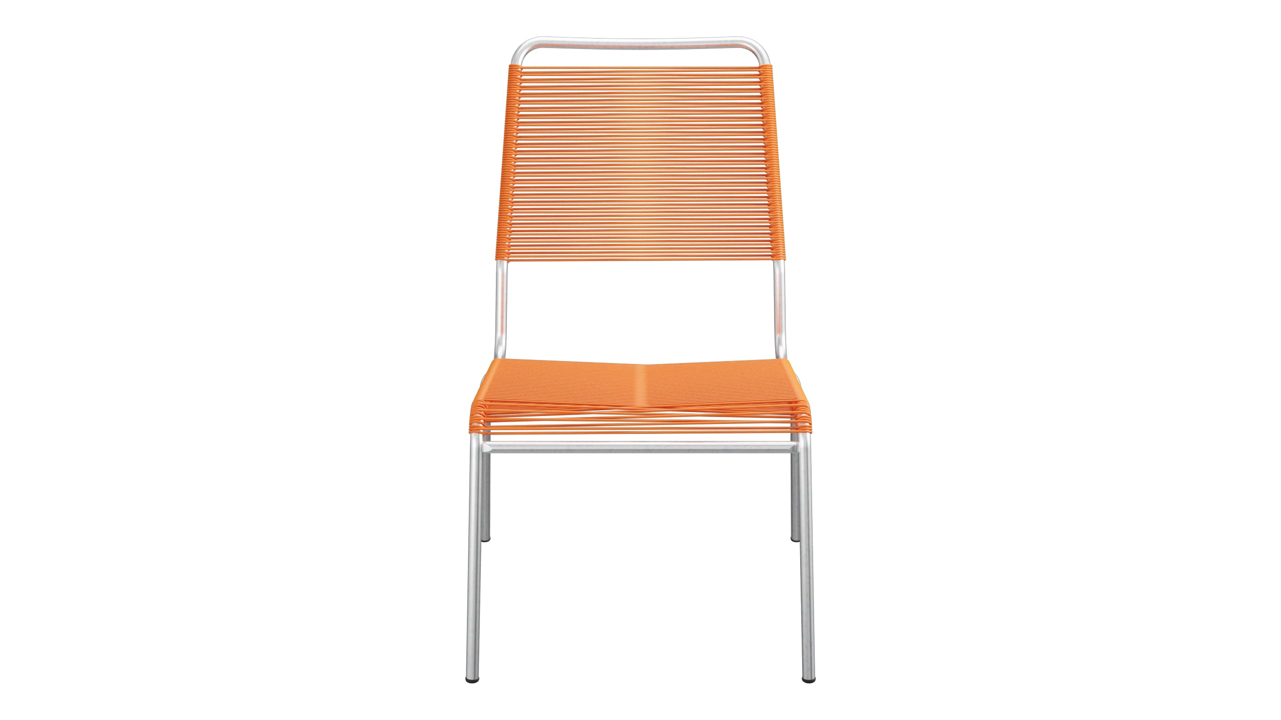 Rigi Spaghetti-Salonsessel  ohne Armlehne in Orange präsentiert im Onlineshop von KAQTU Design AG. Outdoor-Sessel ist von Schaffner