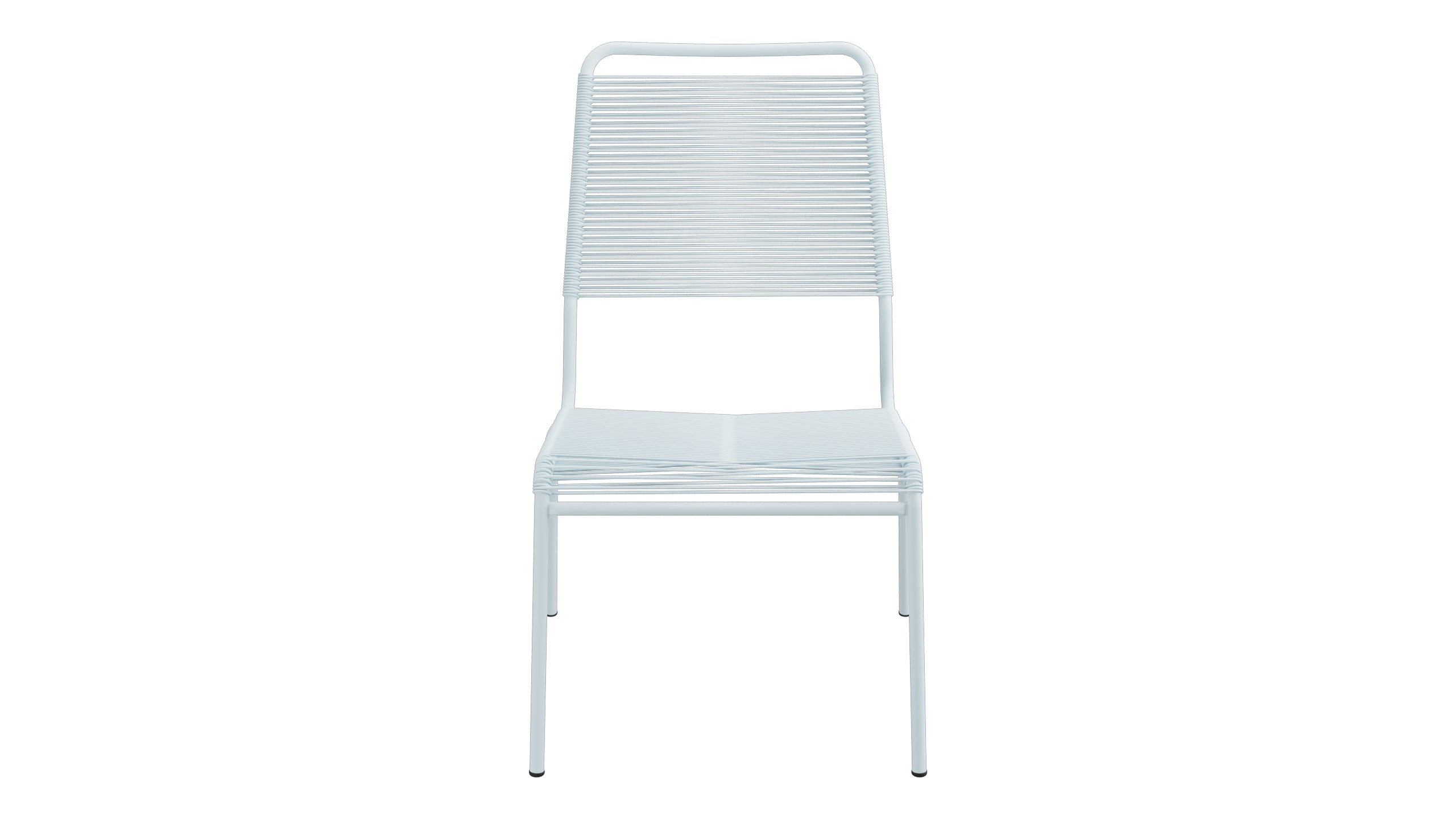 Rigi Spaghetti-Salonsessel  ohne Armlehne in Pastellblau präsentiert im Onlineshop von KAQTU Design AG. Outdoor-Sessel ist von Schaffner
