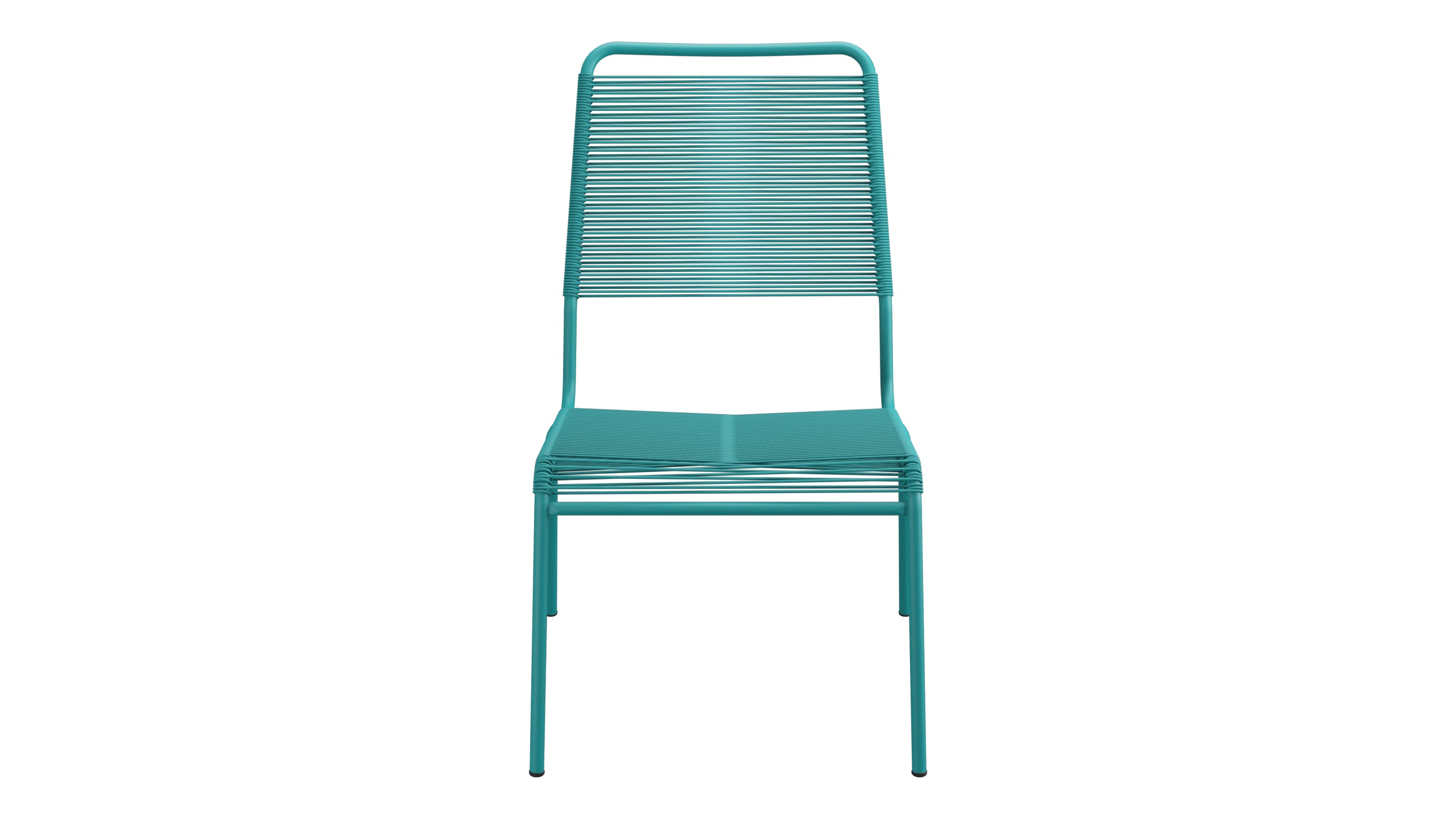 Rigi Spaghetti-Salonsessel  ohne Armlehne in Kaliblau präsentiert im Onlineshop von KAQTU Design AG. Outdoor-Sessel ist von Schaffner