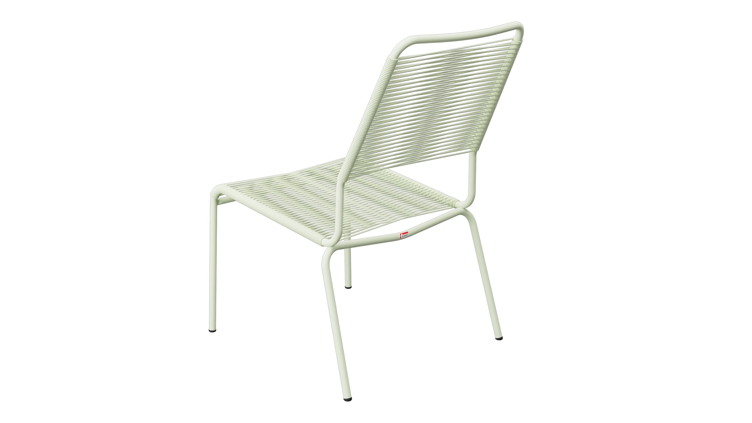Rigi Spaghetti-Salonsessel  ohne Armlehne in Pastellgrün präsentiert im Onlineshop von KAQTU Design AG. Outdoor-Sessel ist von Schaffner