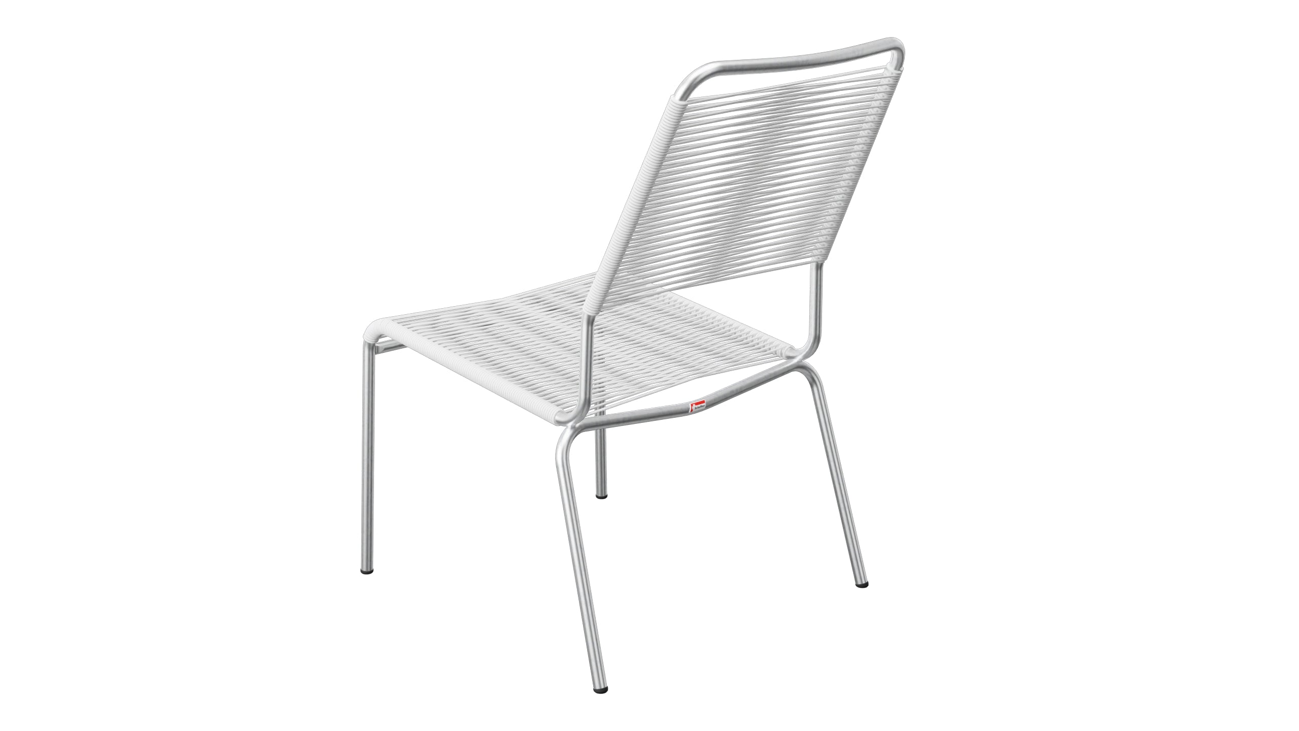 Rigi Spaghetti-Salonsessel  ohne Armlehne in Weiss präsentiert im Onlineshop von KAQTU Design AG. Outdoor-Sessel ist von Schaffner