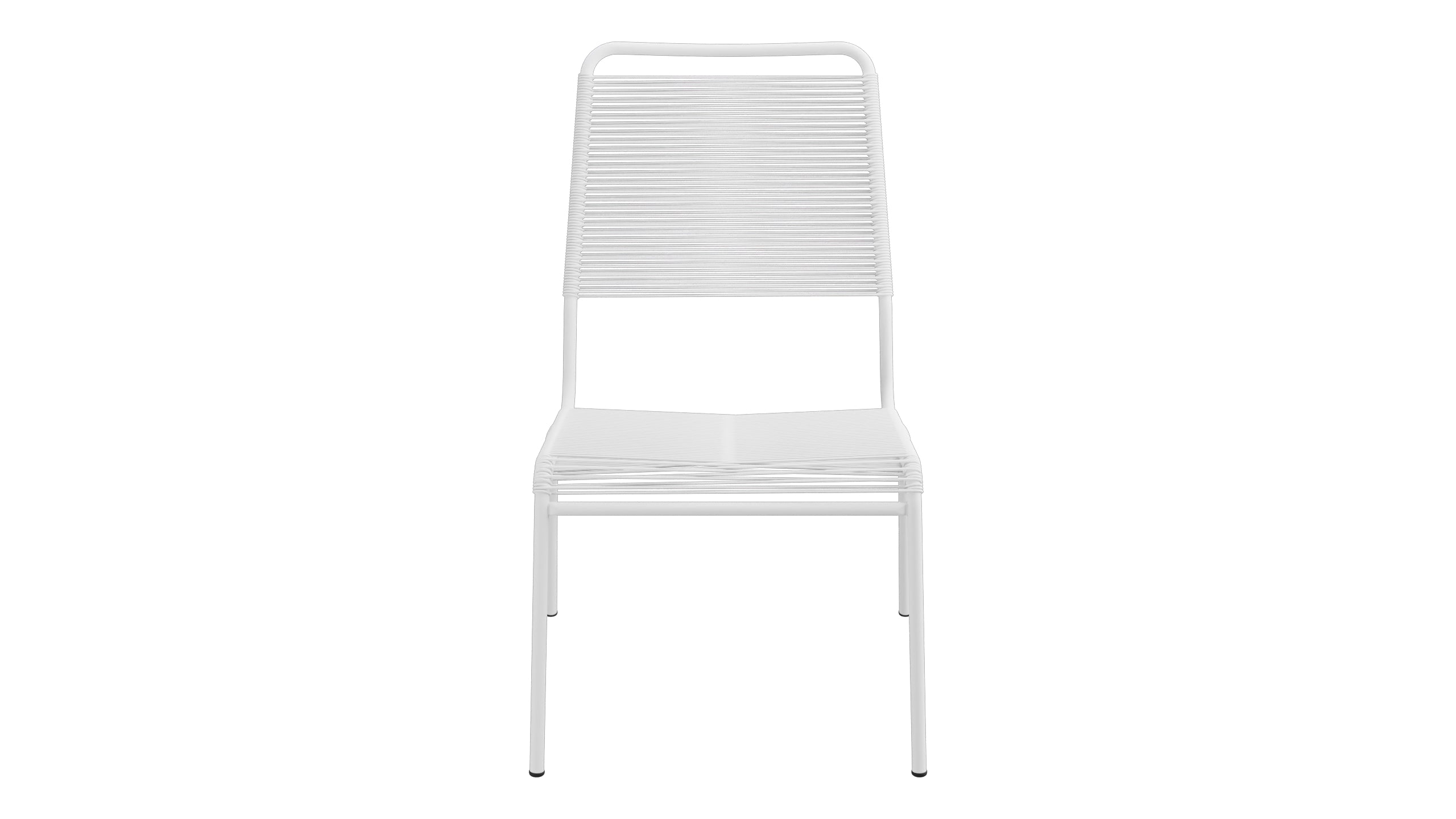 Rigi Spaghetti-Salonsessel  ohne Armlehne in Weiss präsentiert im Onlineshop von KAQTU Design AG. Outdoor-Sessel ist von Schaffner