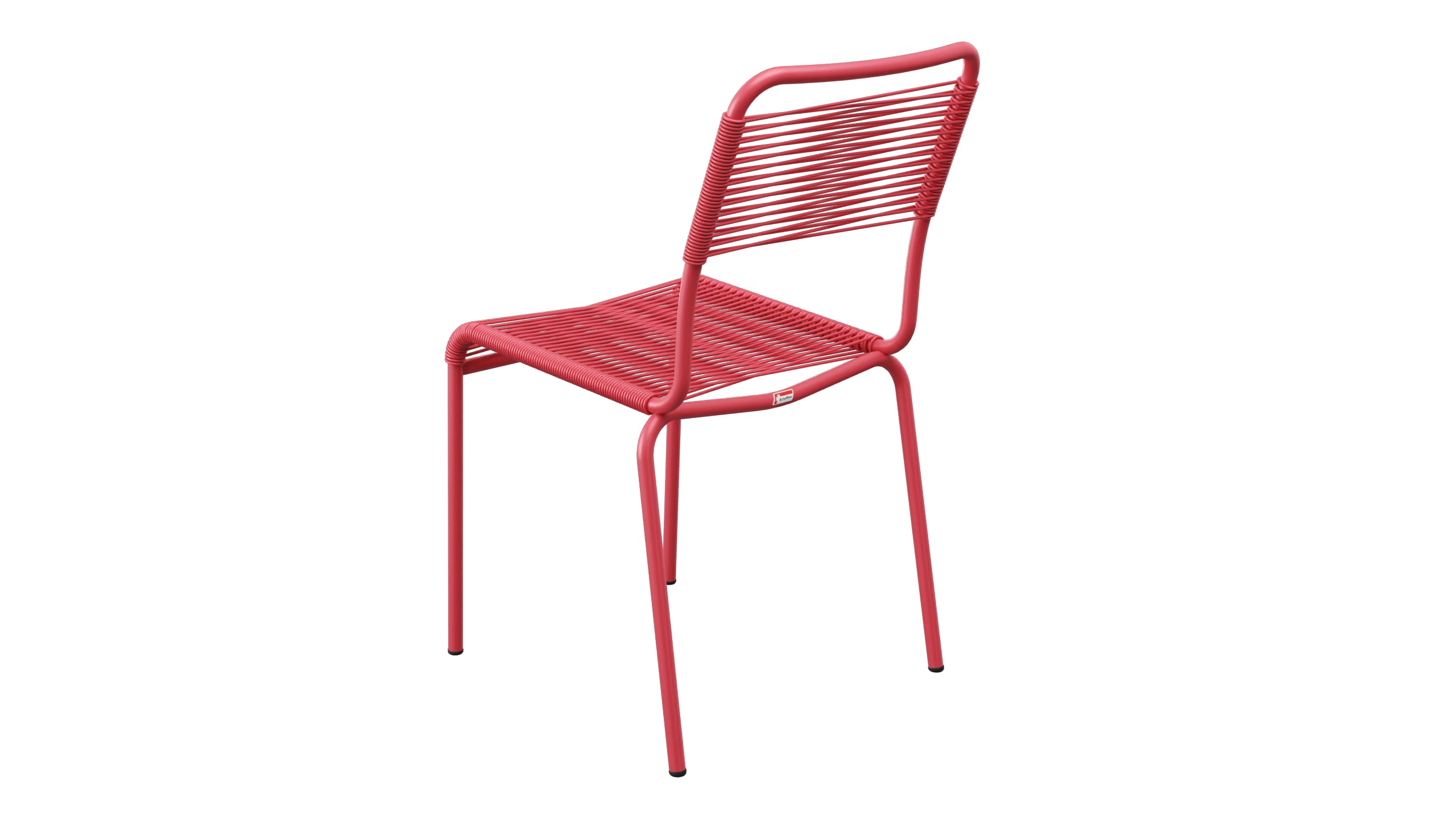 Rigi Spaghetti-Gartenstuhl ohne Armlehne in Ahornrot präsentiert im Onlineshop von KAQTU Design AG. Gartenstuhl ist von Schaffner