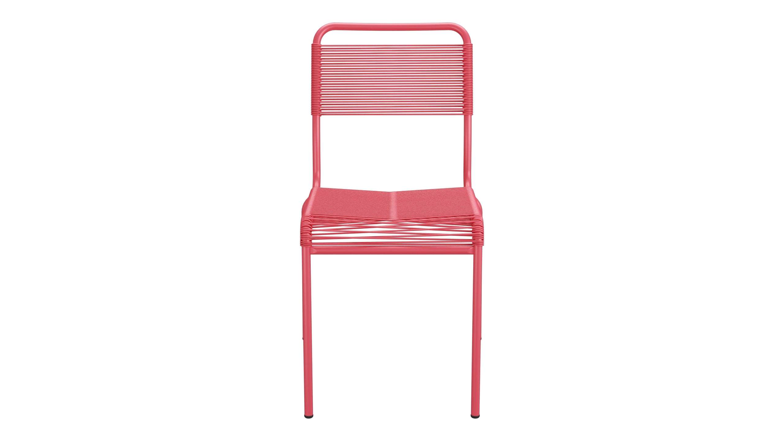 Rigi Spaghetti-Gartenstuhl ohne Armlehne in Ahornrot präsentiert im Onlineshop von KAQTU Design AG. Gartenstuhl ist von Schaffner