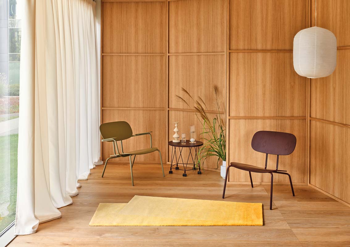 New School Lounge N4NL01 - Sessel aus Sperrholz in Grün präsentiert im Onlineshop von KAQTU Design AG. Sessel ist von Mdd