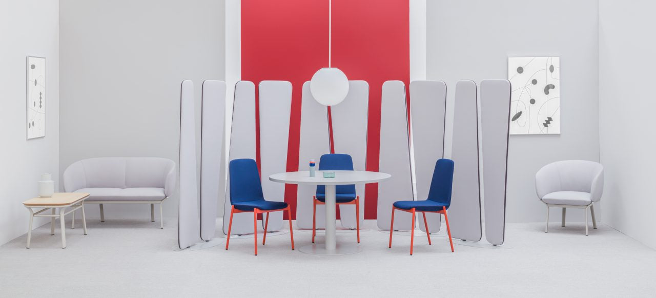 Viva  VV02 - freistehende Paneele in Blau präsentiert im Onlineshop von KAQTU Design AG. Paneele ist von Mdd