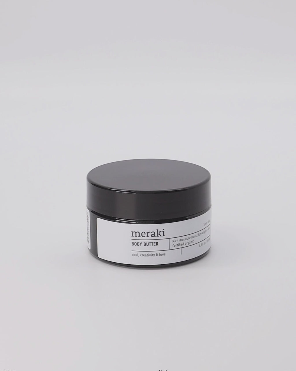 Intensive Pflege: Meraki Linen Dew Body Butter für geschmeidige Haut.