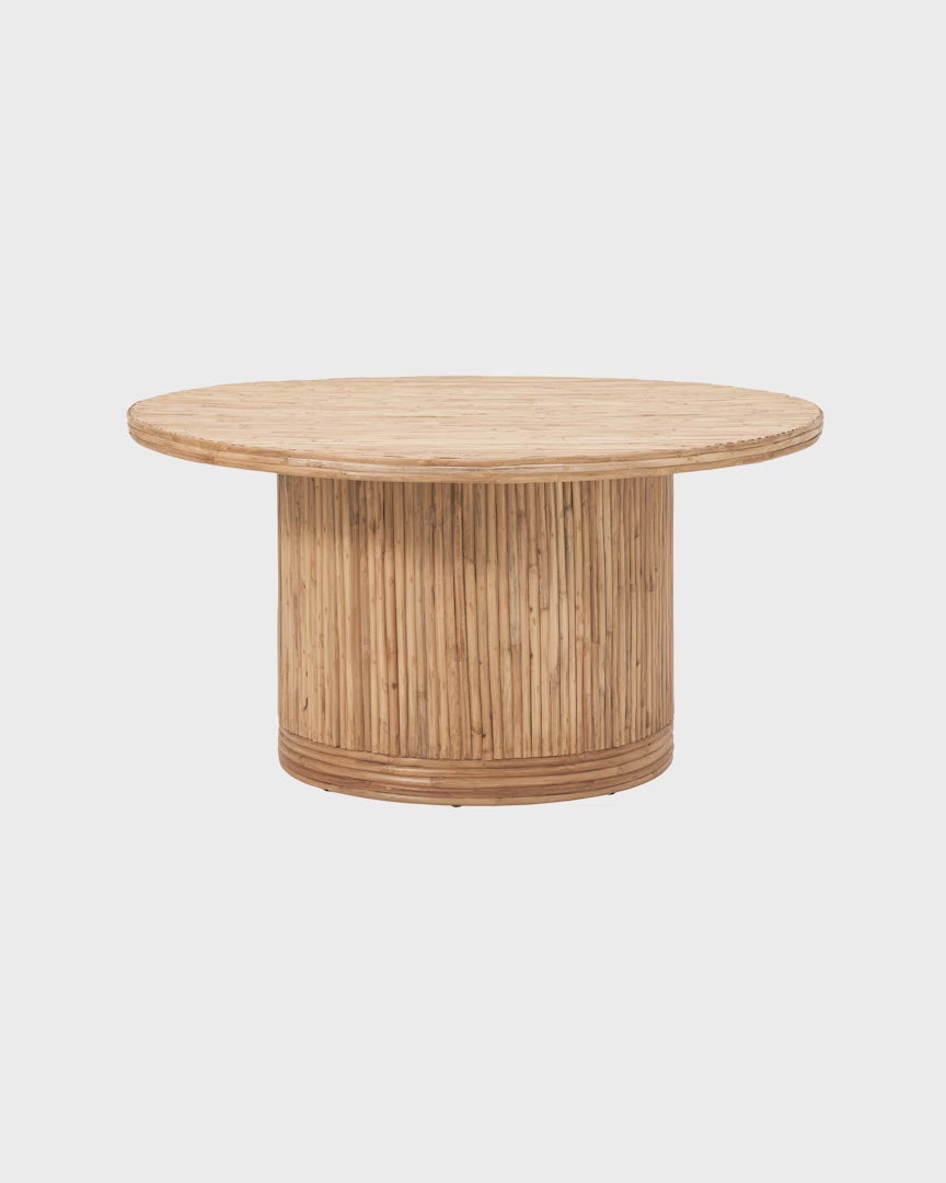 Eleganter Gro Couchtisch von House Doctor aus natürlichem Rattan.