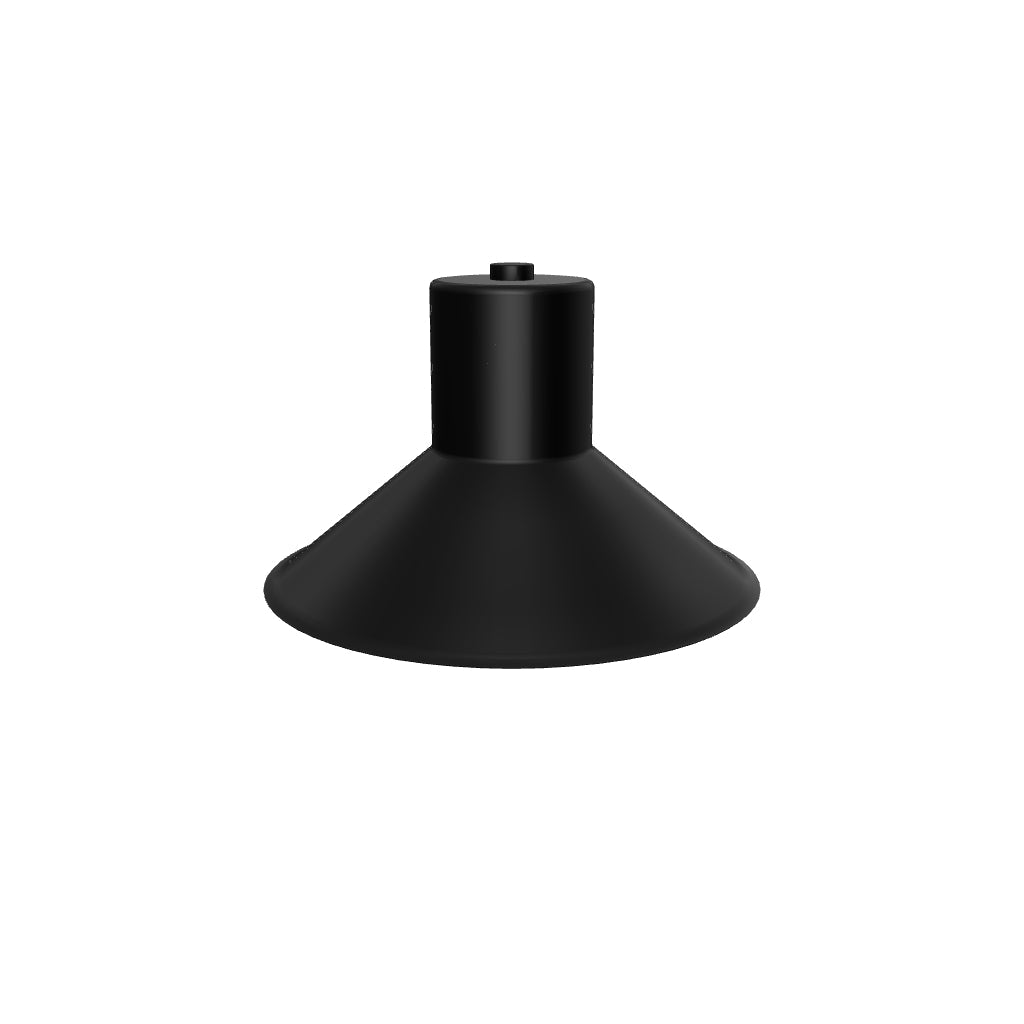 3D-Modell der Aria Wandleuchte in Schwarz, aus Stahl und Messing, elegantes Design für stilvolle Beleuchtung.