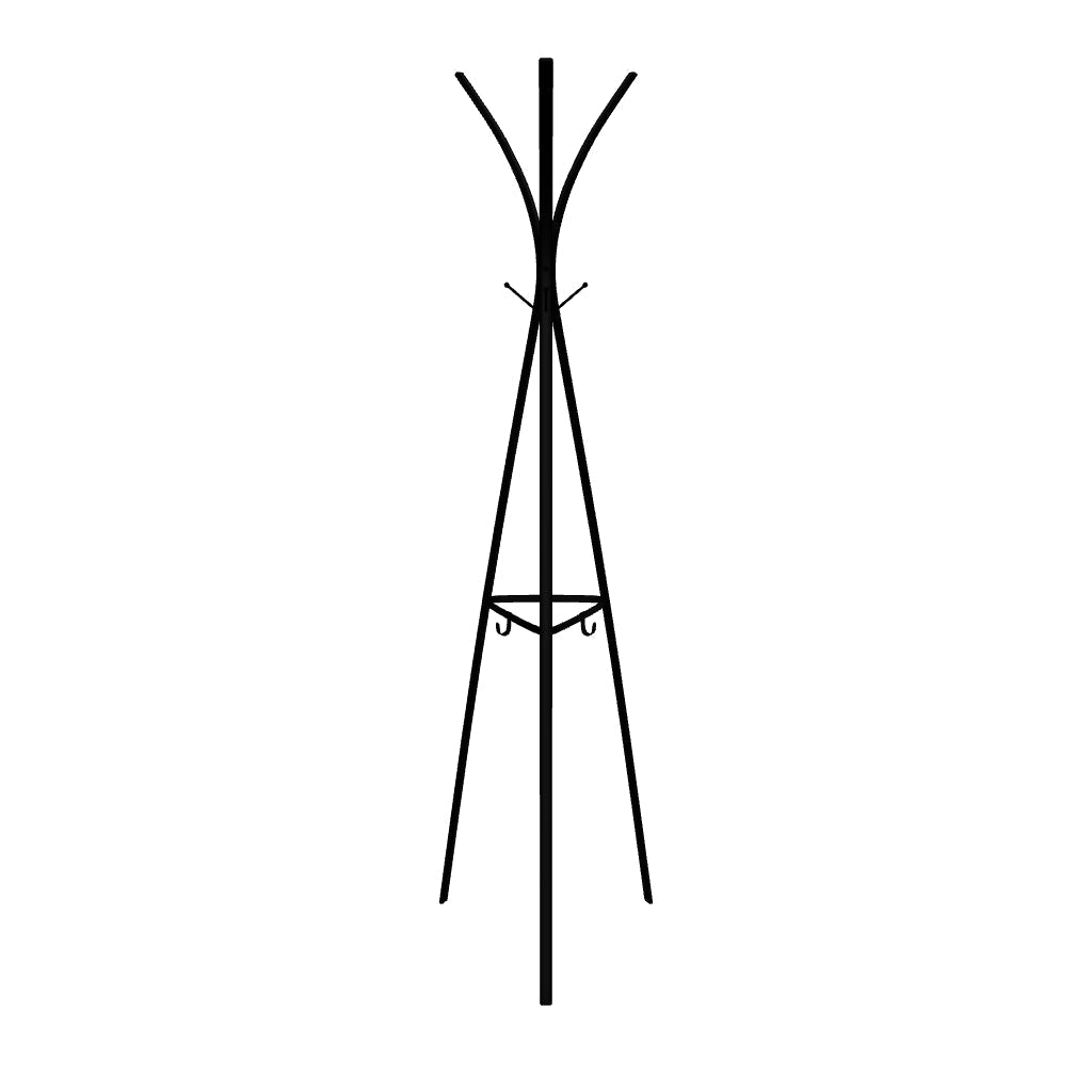3D-Modell der Stearn Garderobe: minimalistisches Design, 9 Haken, robuster Stahl, korrosionsgeschützt, einfach zu montieren.