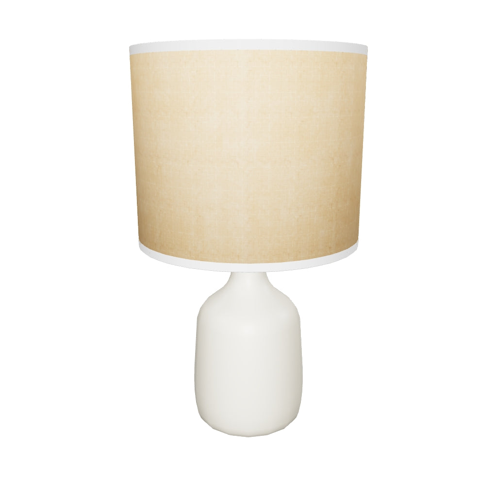 3D-Modell der Erna Tischlampe: Weiße Keramik und Bambus, modernes Design, ideal für ein natürliches Ambiente.