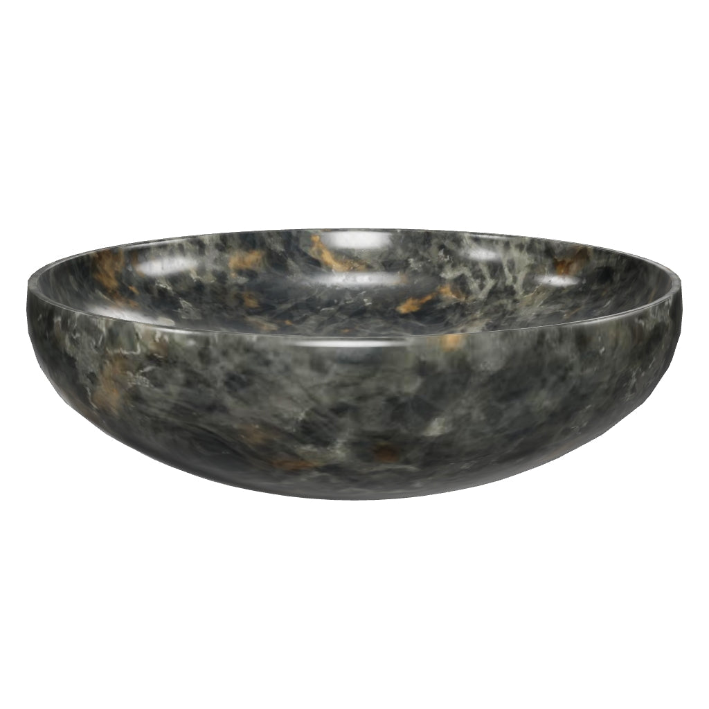 Aufsatzwaschbecken Darnen aus grauem Marmor, Ø 40 cm in Grau präsentiert im Onlineshop von KAQTU Design AG. Badezimmermöbel ist von Kave Home