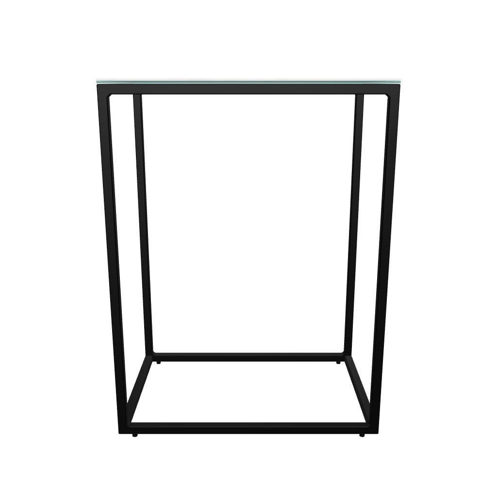 3D-Modell: Eleganter, robuster Rewena Beistelltisch, Kalos Weiß, 45x30 cm, kratzfest, ideal für moderne Räume.