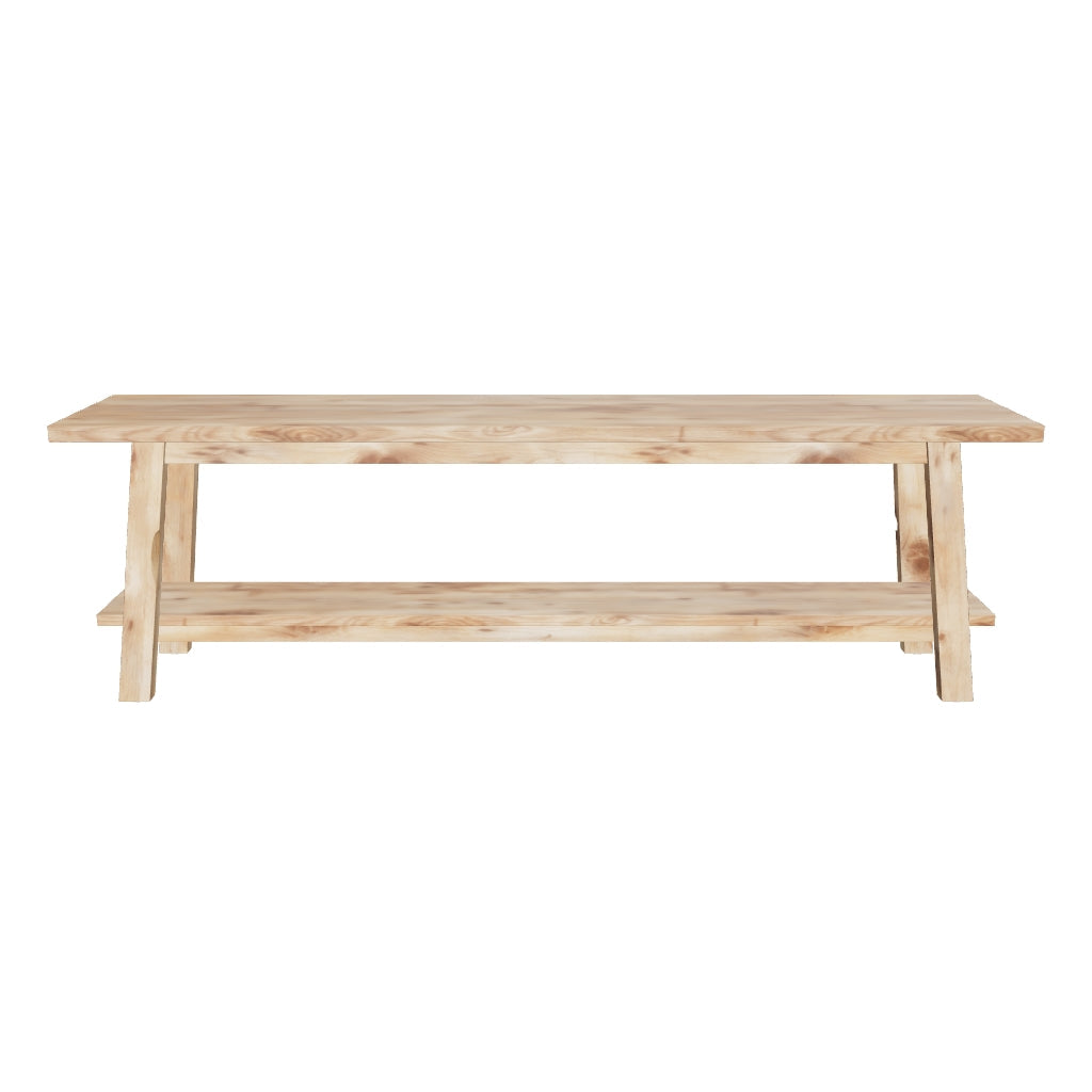 3D-Modell der eleganten Safara Bank, 150 cm, aus recyceltem Teakholz, für nachhaltigen Stil im Zuhause.